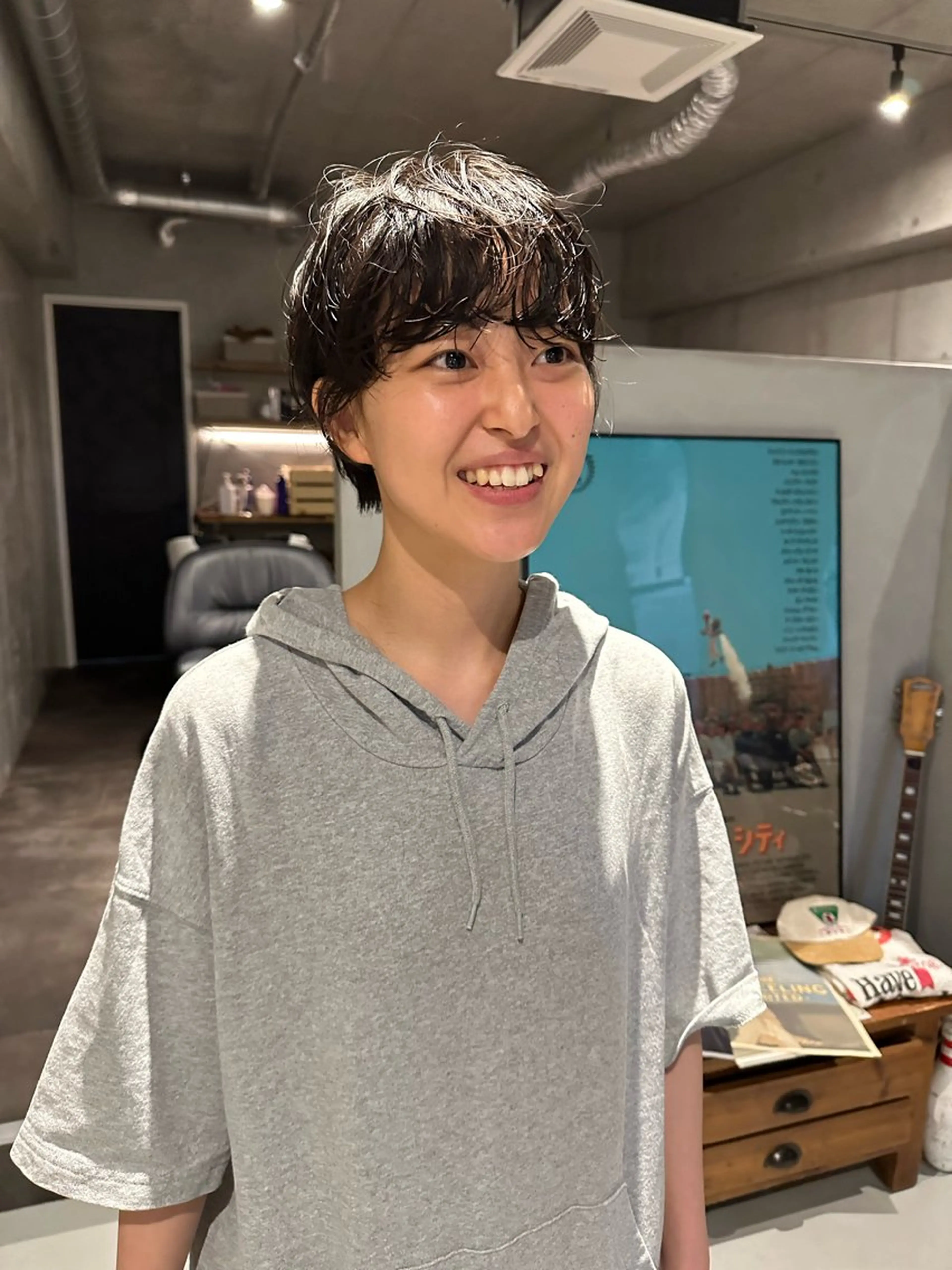 ショート パーマ ニュアンスパーマ パーマ/透明感カラー /ボブ/吉田一生のヘアスタイル