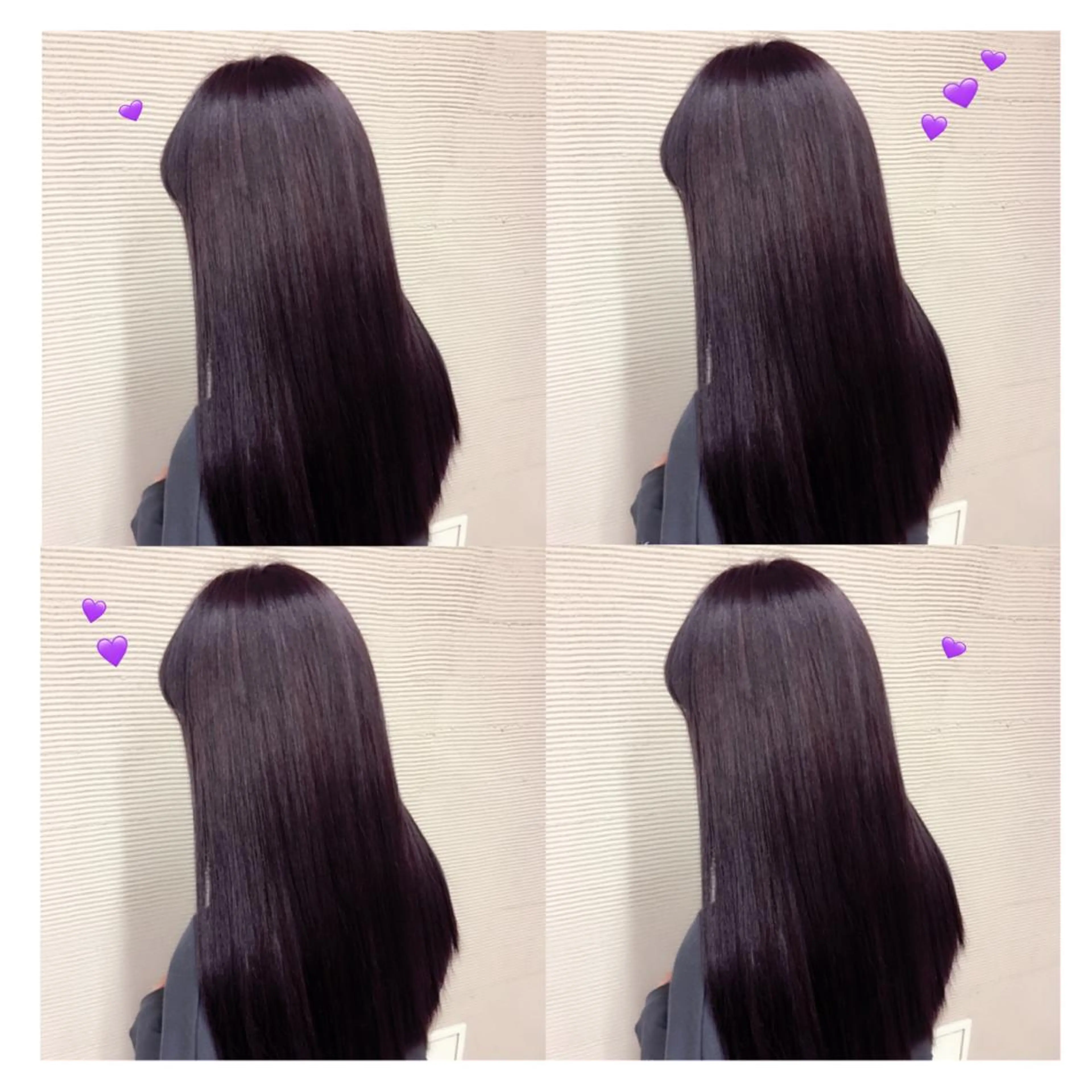 ロング カラー パープルカラー 韓国ヘア得意❤︎森澤 悠佳のヘアスタイル