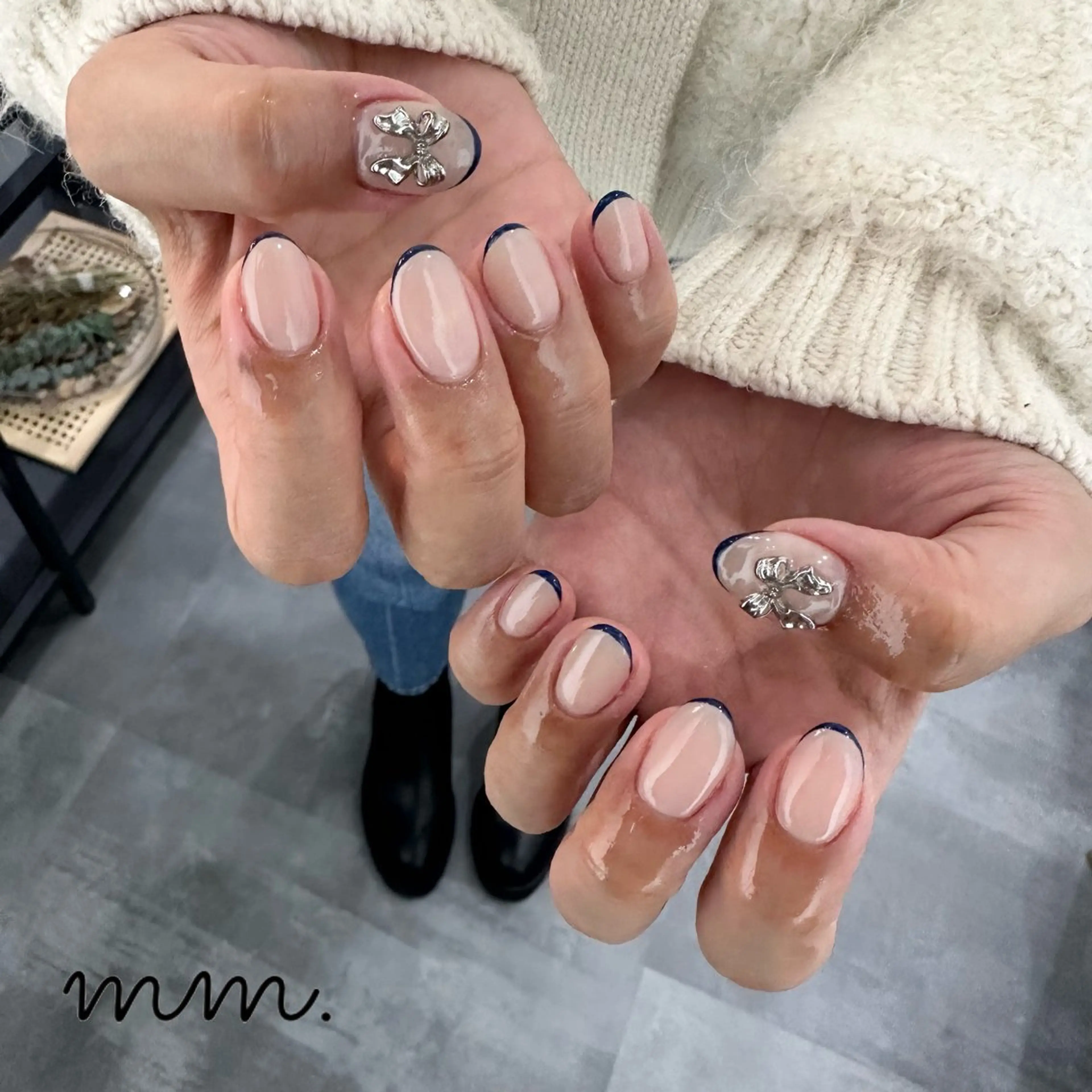 ネイル ハンドネイル 🩷🩵mm.大宮 Riyo🧸🩵🩷のネイルデザイン