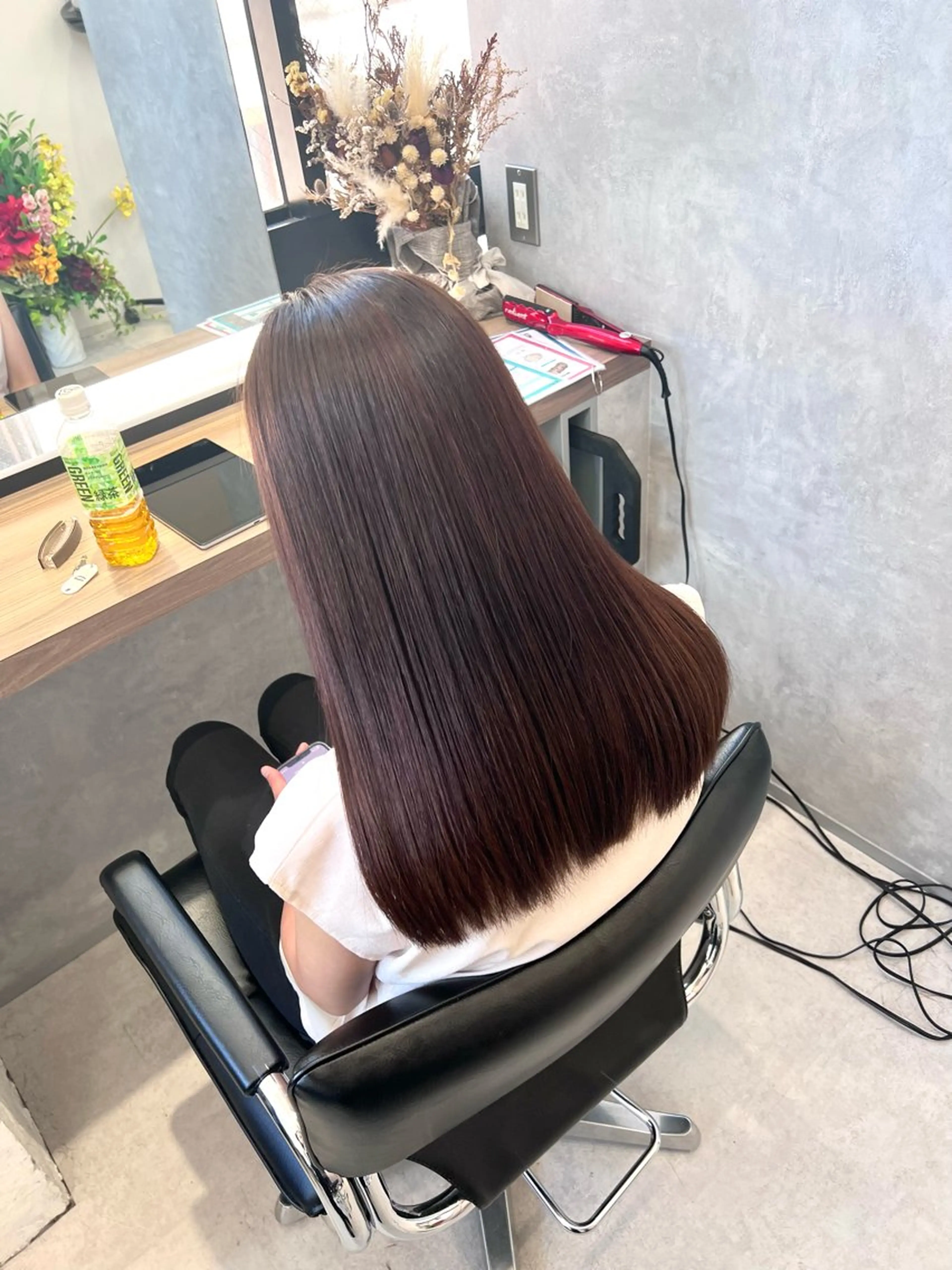 ロング 髪質改善 トリートメント 大和市の白髪ぼかし 職人￤柳川拓哉のヘアスタイル