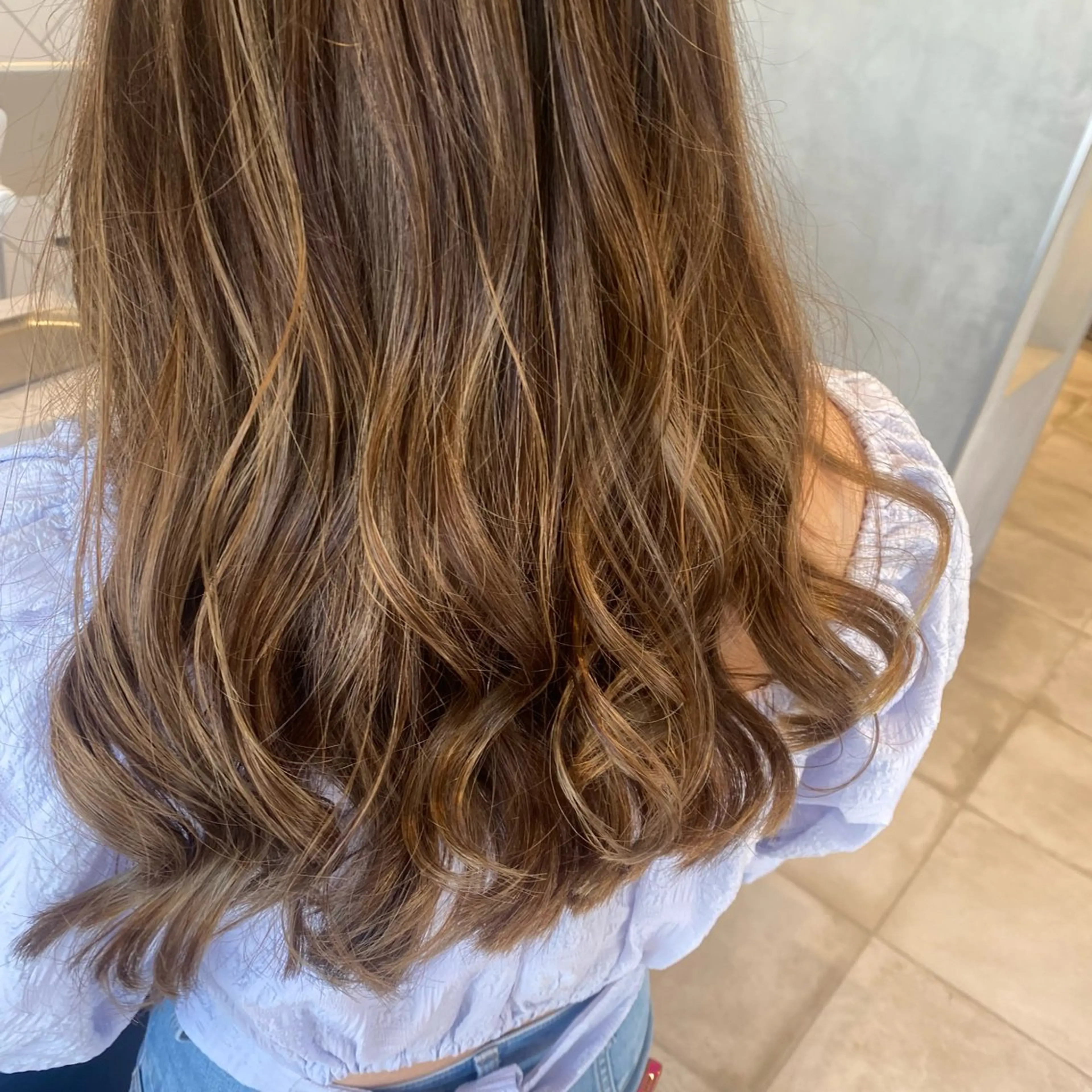 ロング カラー 久保田 茜のヘアスタイル