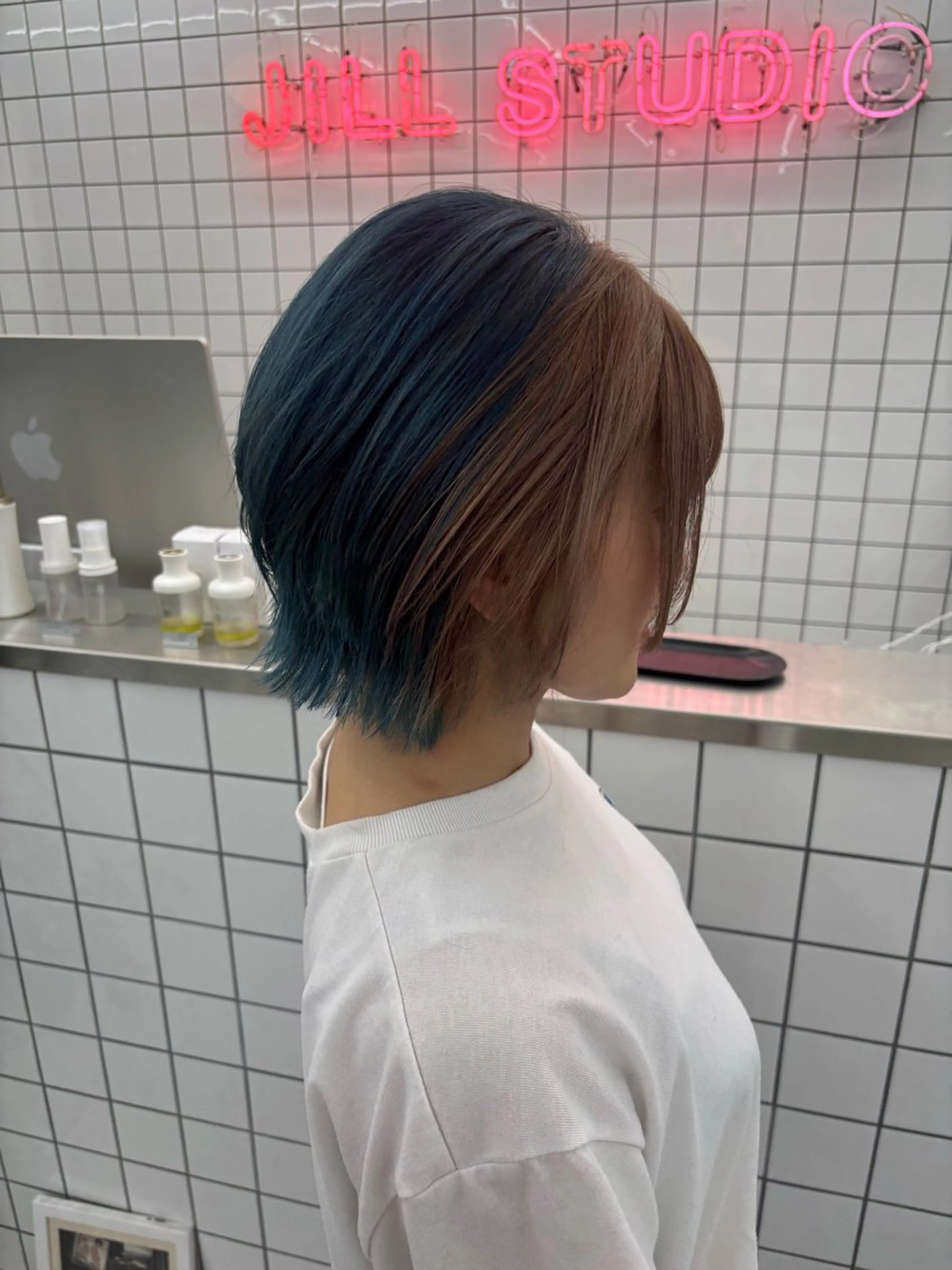 ショート カラー ヘアアレンジ ヘアカラー 夕羽夢🍓矢場/ JILLSTUDIOのヘアスタイル