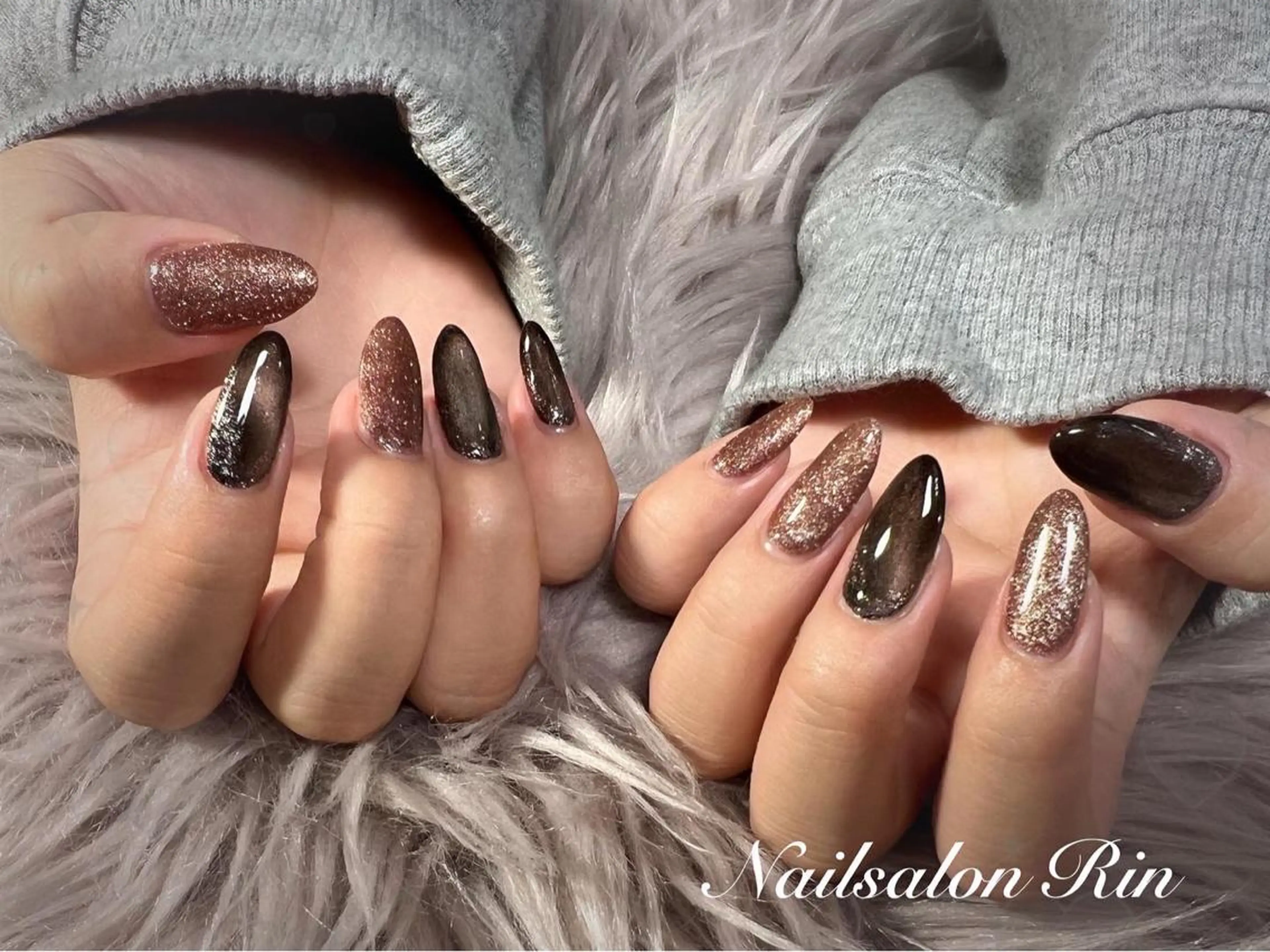 ネイル マグネットネイル Nailsalon Rinのネイルデザイン