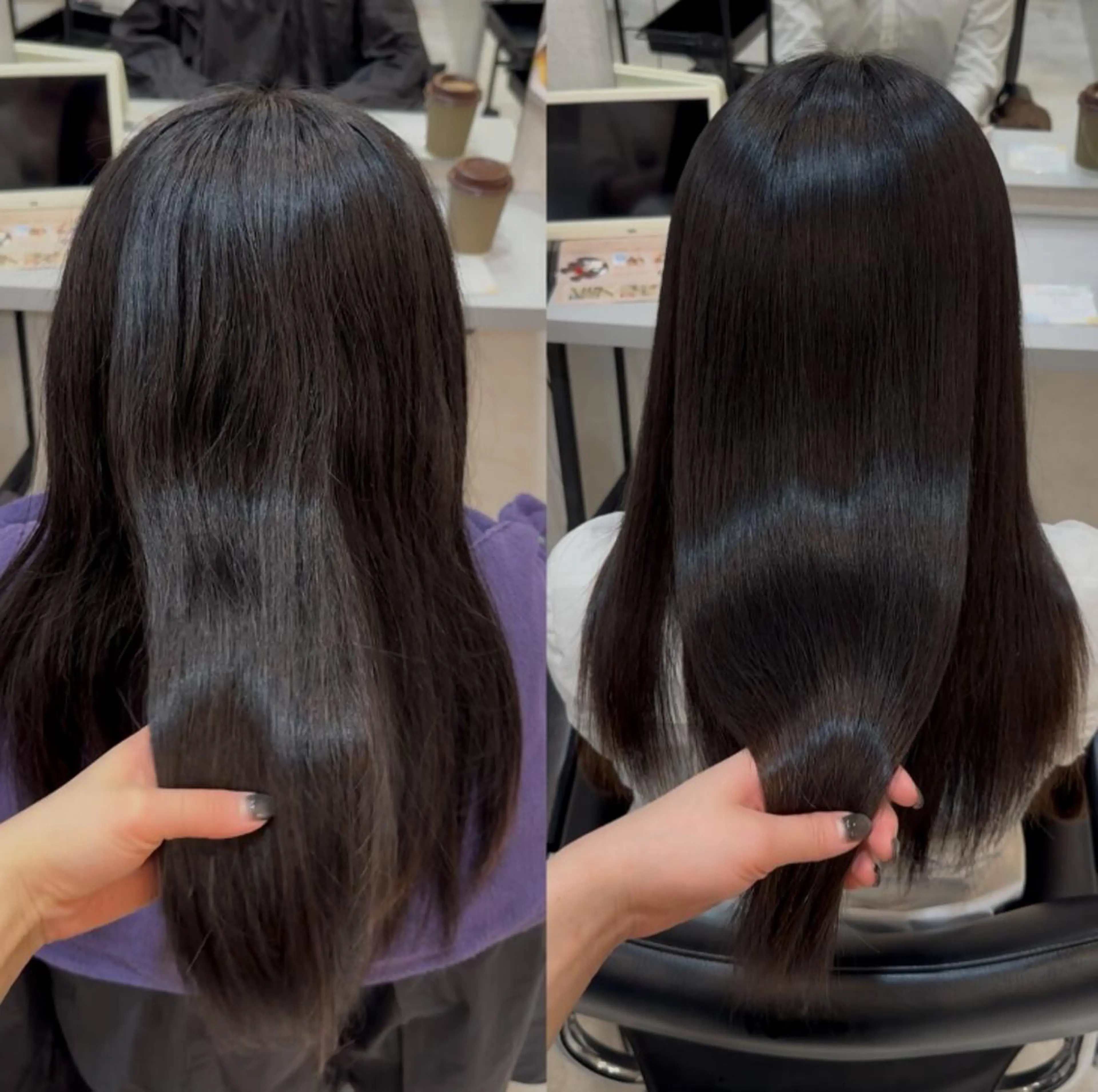 ロング 髪質改善 レイヤー×顔周り/ 髪質改善/川上京香のヘアスタイル