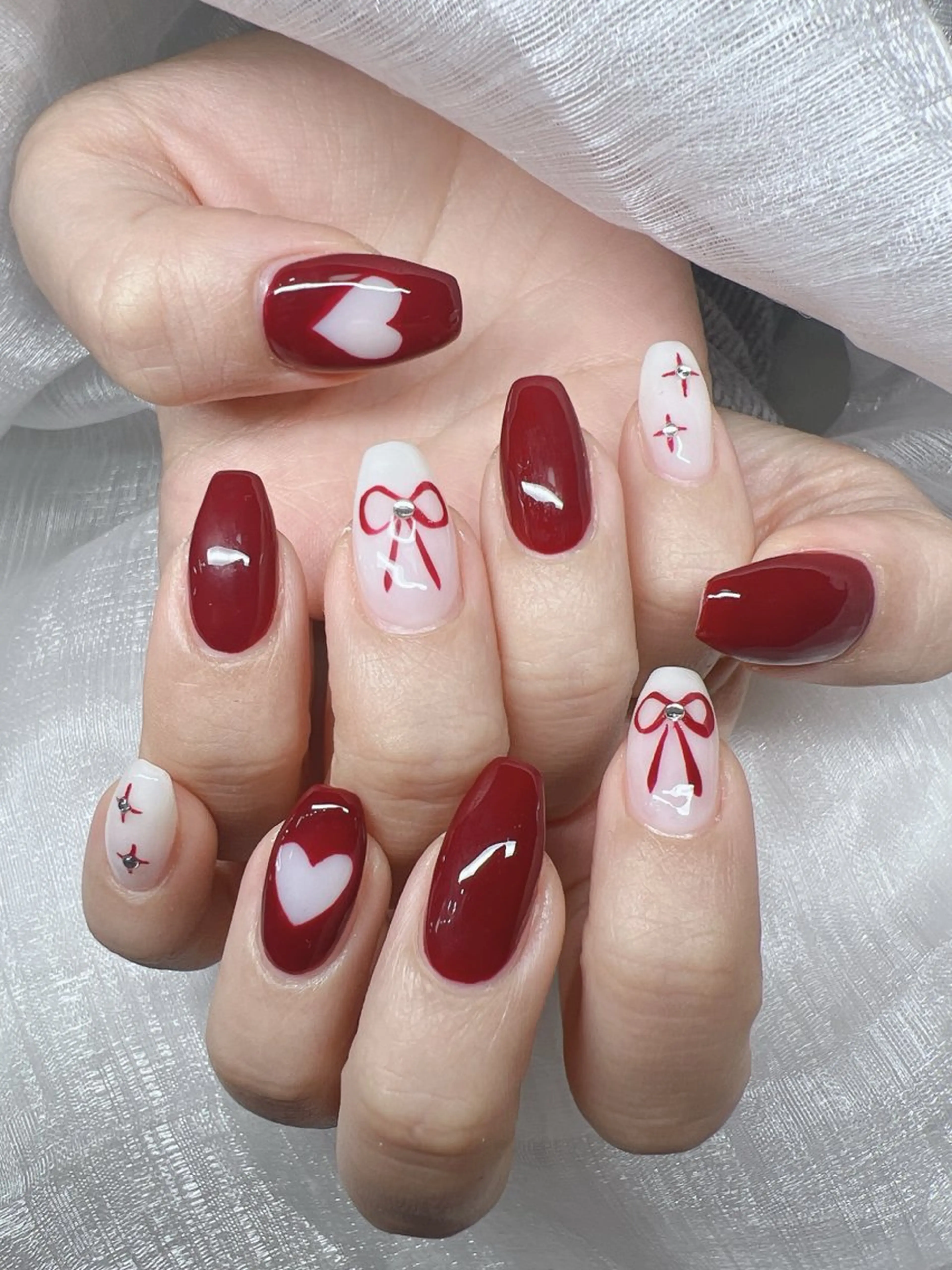 ネイル ハンドネイル Lee Nails チップ長さだし専門店のネイルデザイン