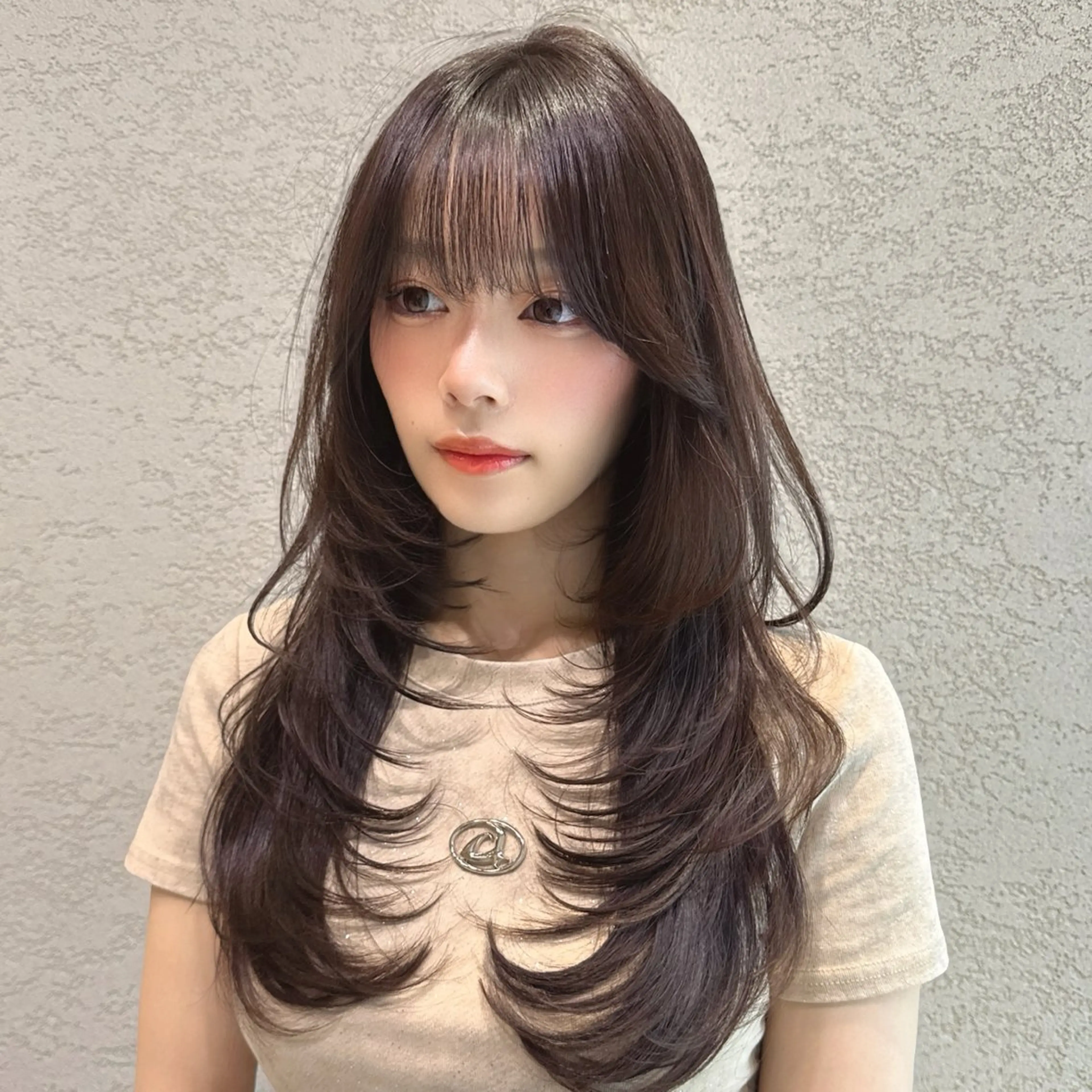 ロング カラー カット トリートメント レイヤー|縮毛矯正 |韓国ボブ|岡田洸太のヘアスタイル