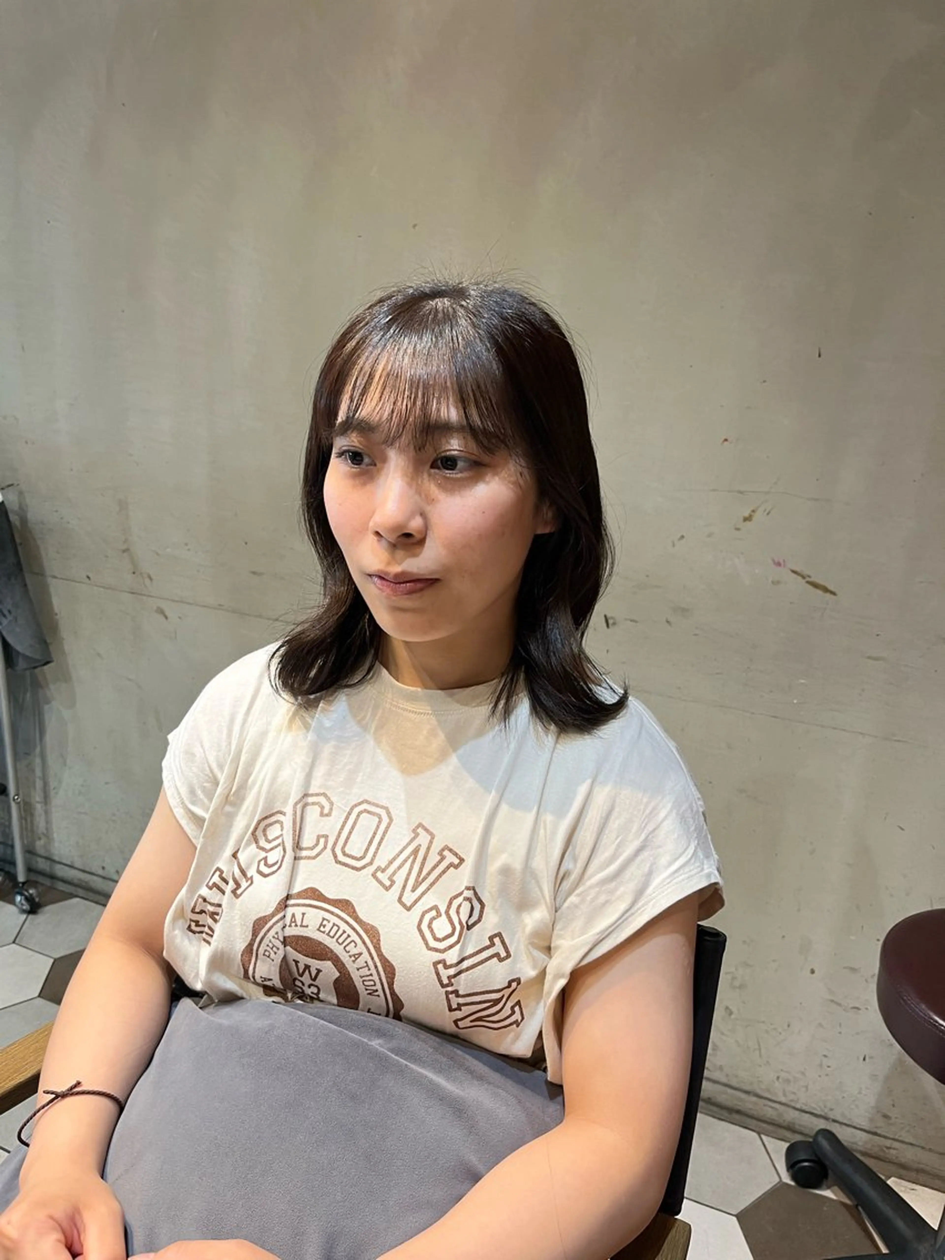 カラー ヘアアレンジ 似合わせ顔まわり カット💛森尾真由美のヘアスタイル