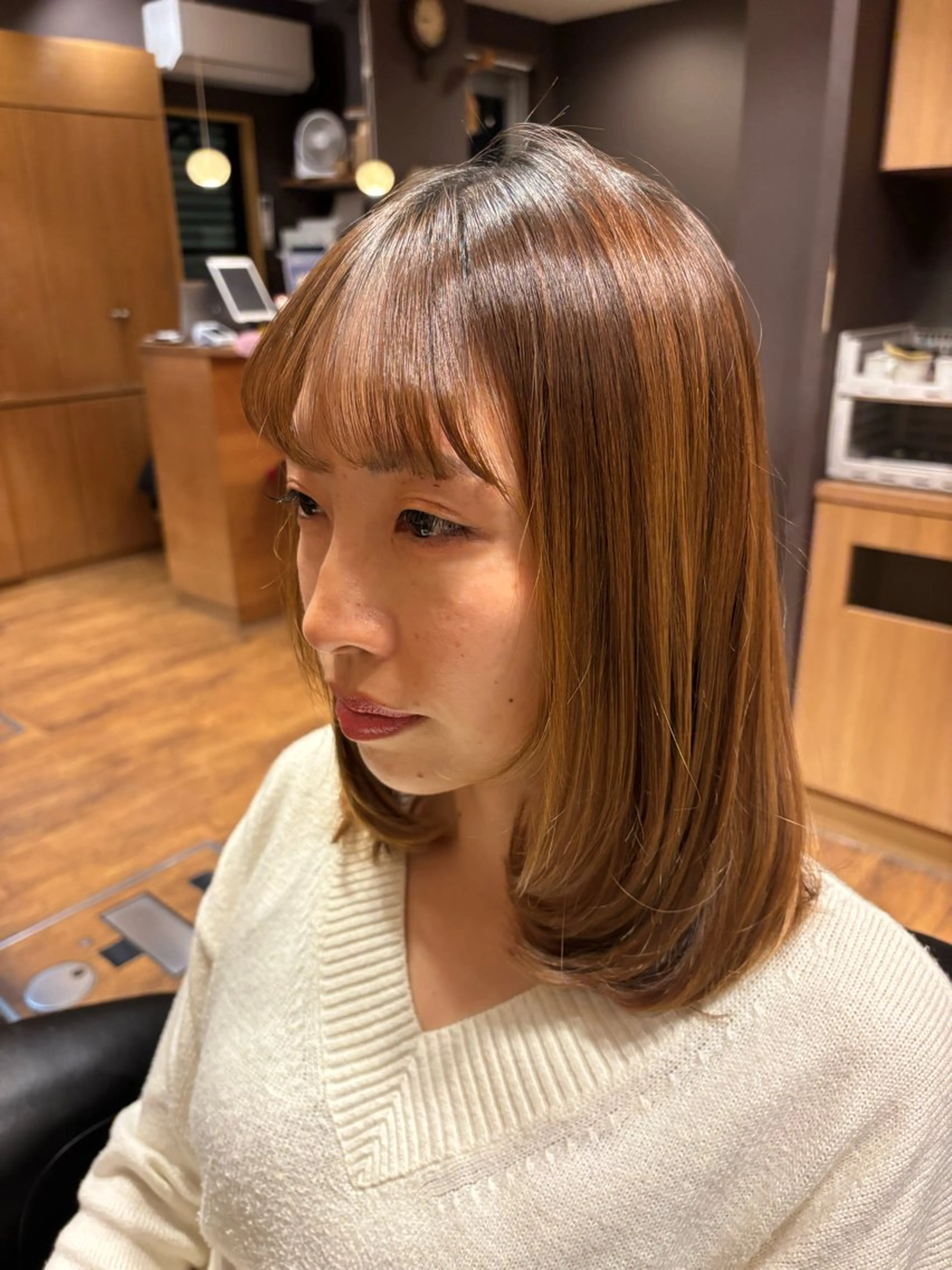 セミロング メンズ✂️レディス 岩井勇磨のヘアスタイル