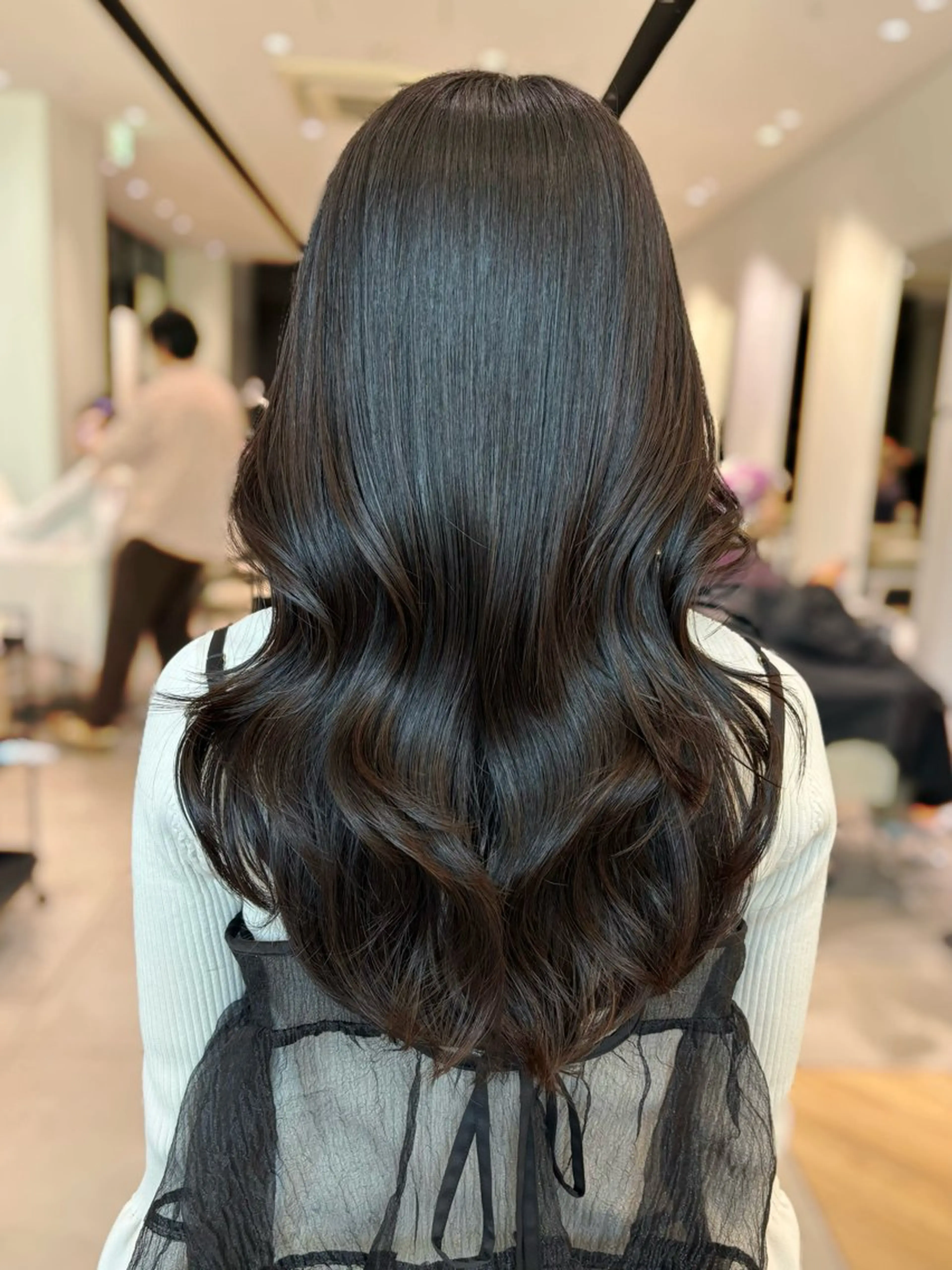 ロング カラー 韓国風カラー 韓国風ヘア レイヤーカット ヘアカラー トリートメント 銀座/韓国レイヤー/ 艶カラー🍓原田侑依のヘアスタイル