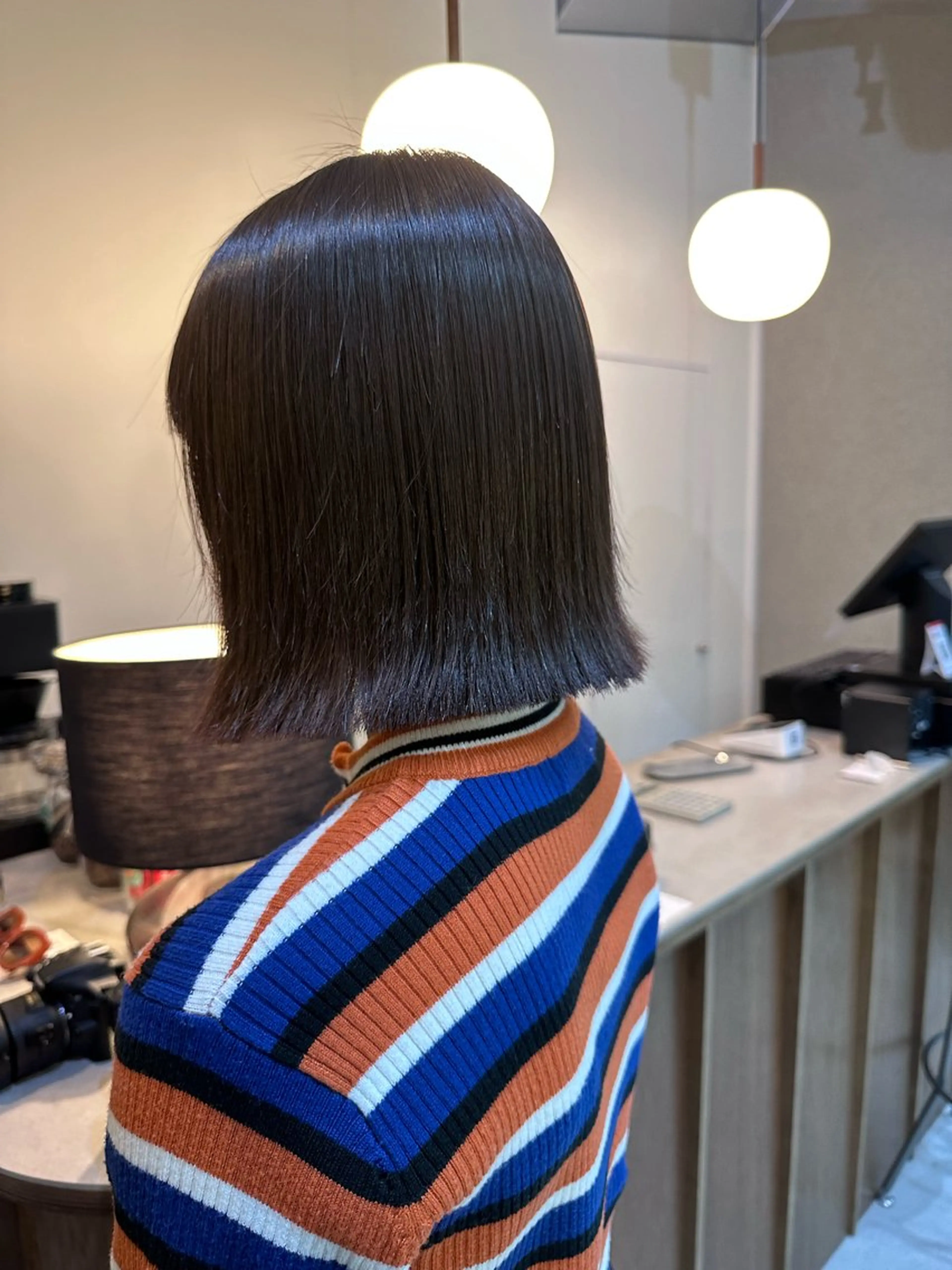 ミディアム 縮毛矯正 トリートメント Shiro RENのヘアスタイル