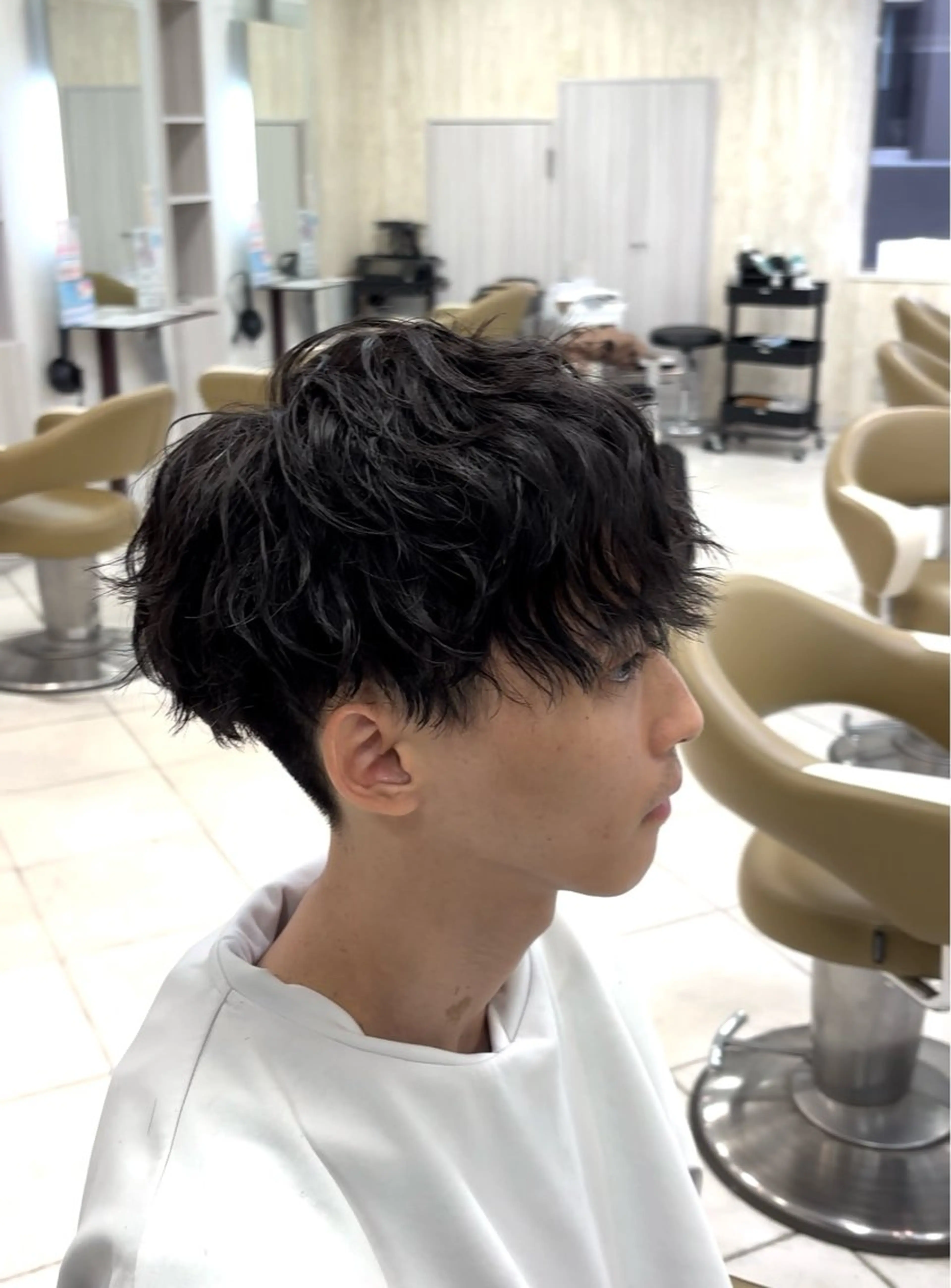 ショート パーマ メンズ メンズパーマ スパイラルパーマ 酸性ストレート特化 メンズも歓迎 細谷のヘアスタイル