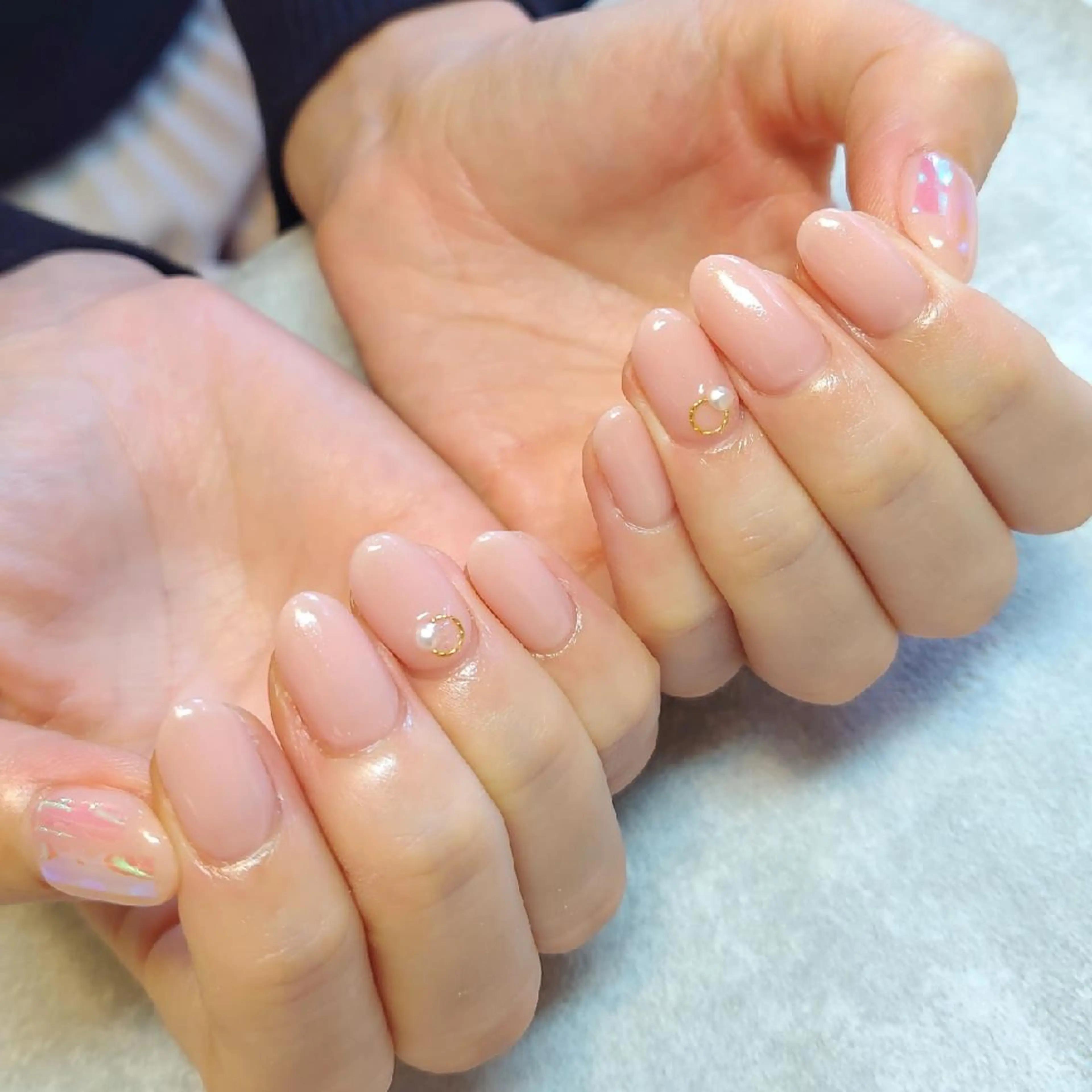 ネイル シンプルネイル ジェヌインネイル 河内のネイルデザイン