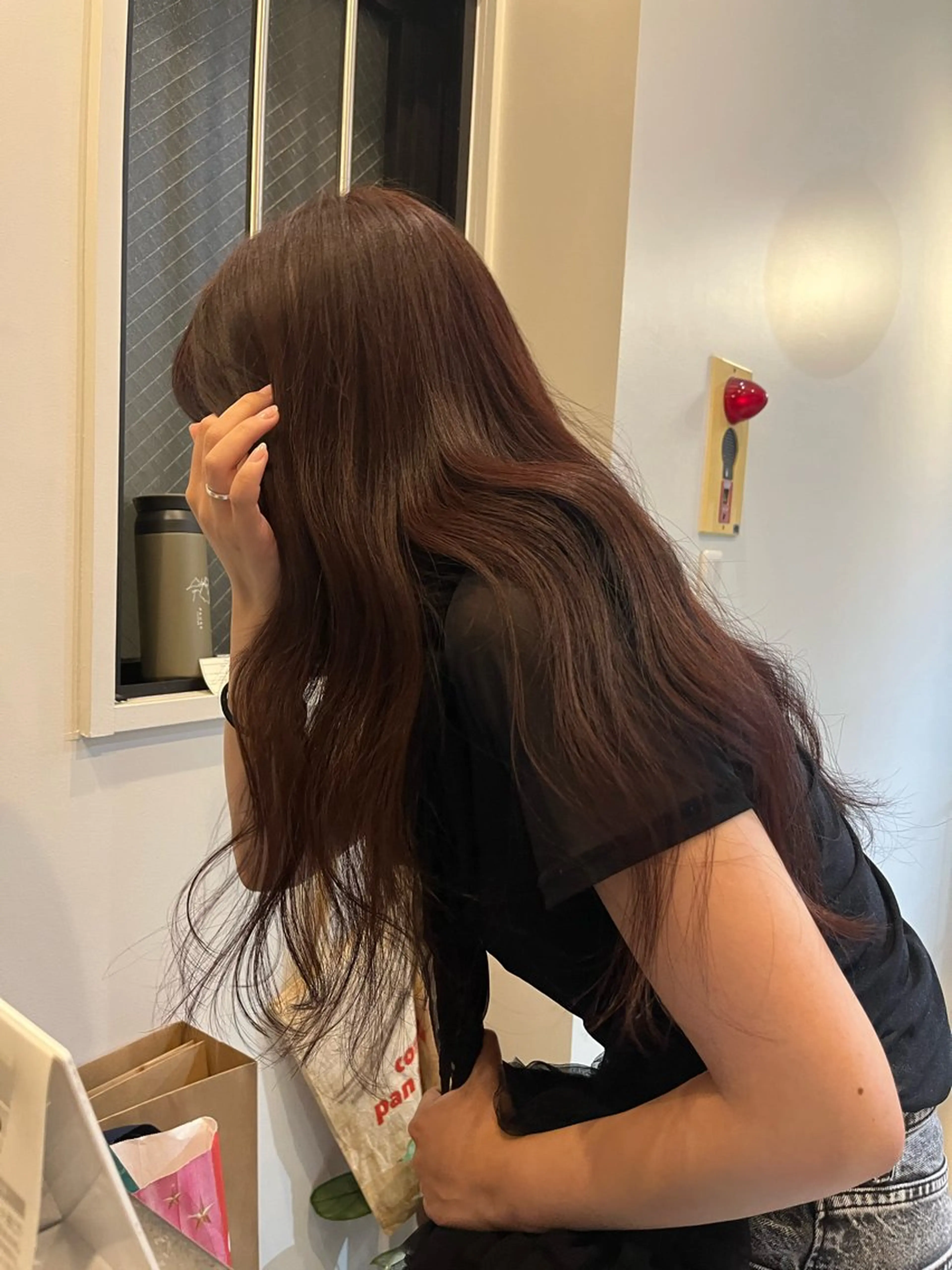 ロング ヘアカラー トリートメント ハイトーン指名No. 1/レイヤー/みさきのヘアスタイル