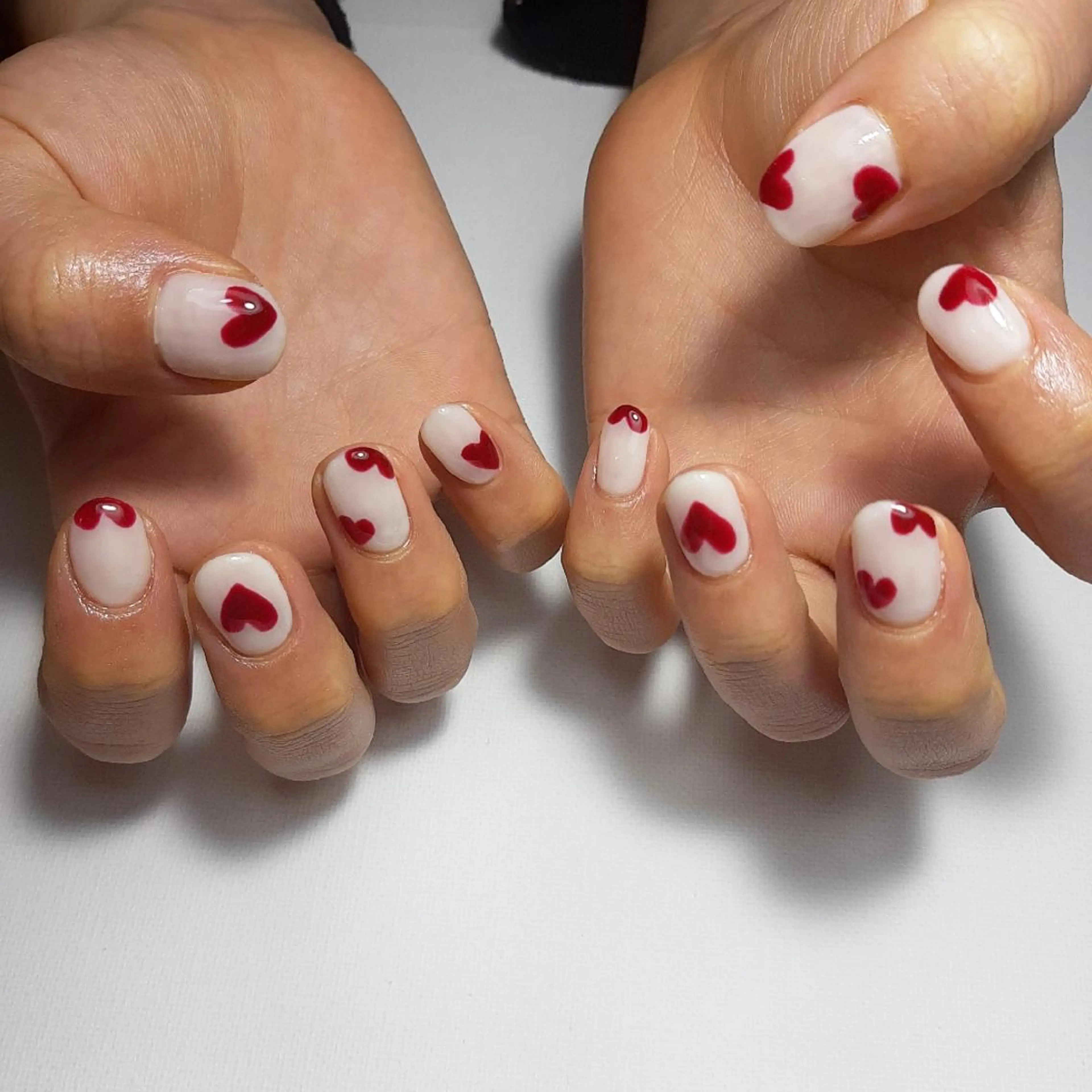 ネイル ハート バレンタイン owlnail /持込みデザイン専門のネイルデザイン