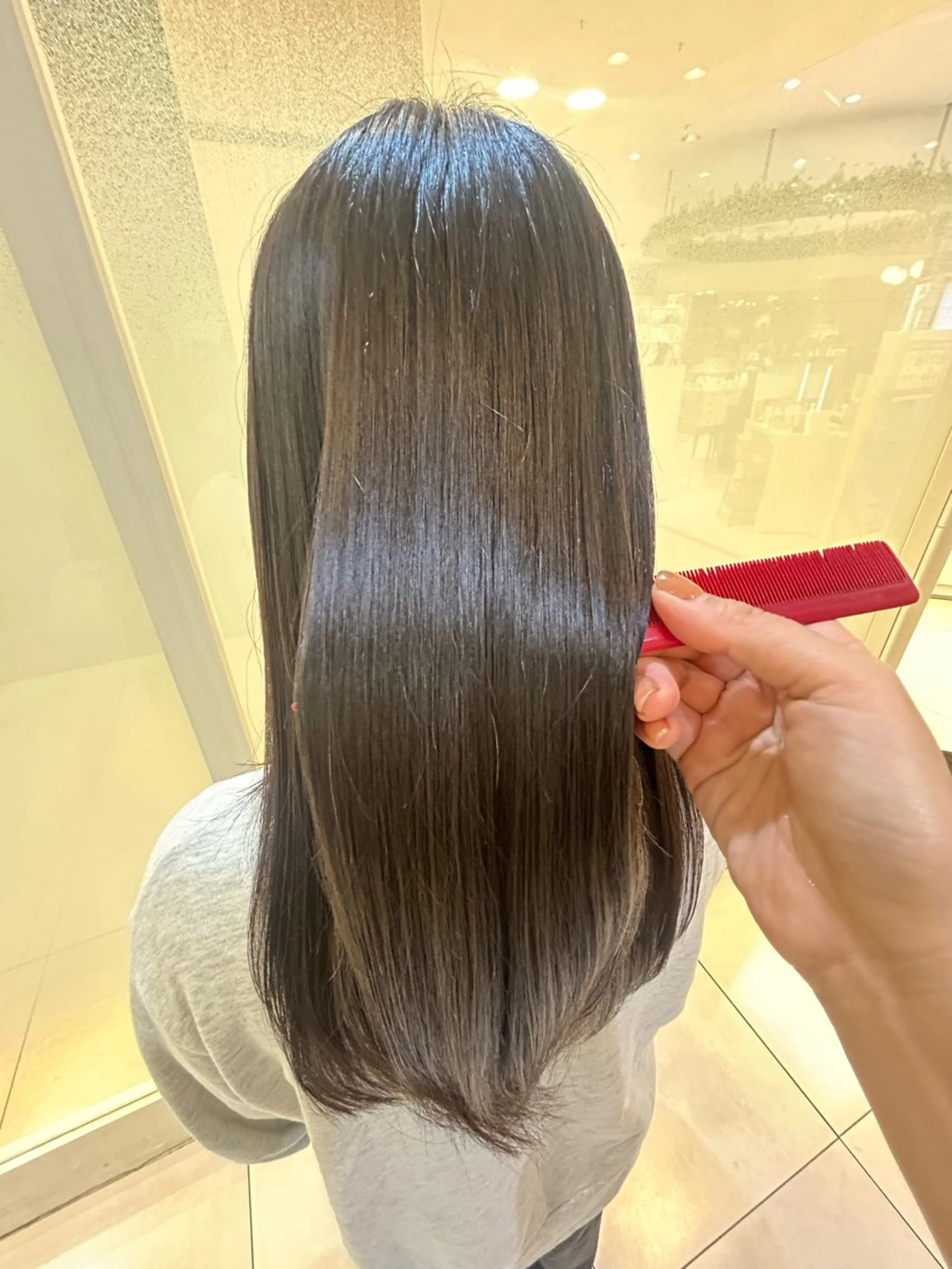 ロング カラー カット ヘアカラー トリートメント 縮毛矯正/髪質改善/ 艶髪ササキナツミのヘアスタイル