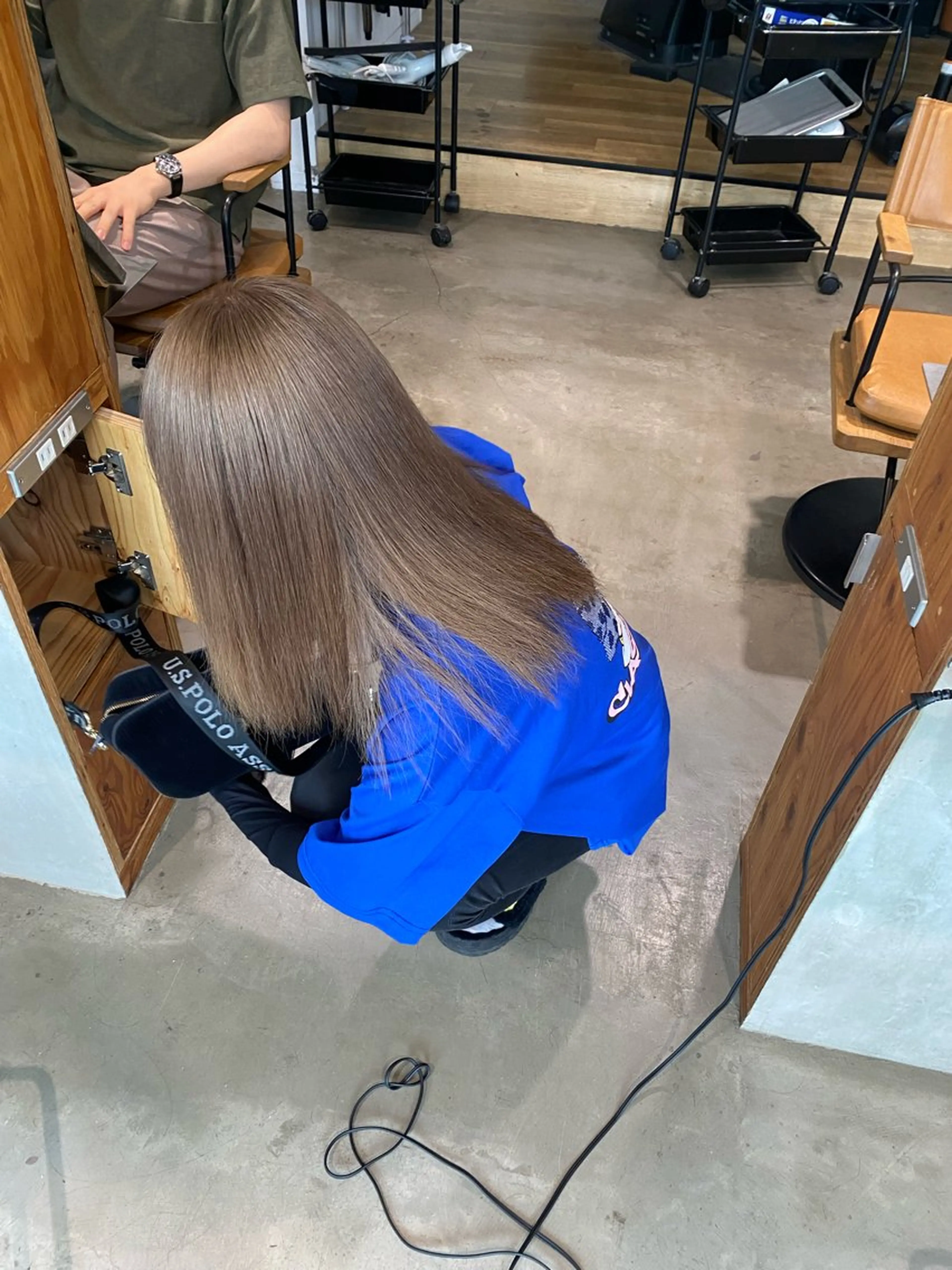 セミロング カラー ヘアカラー トリートメント 透明感カラー 天羅のヘアスタイル