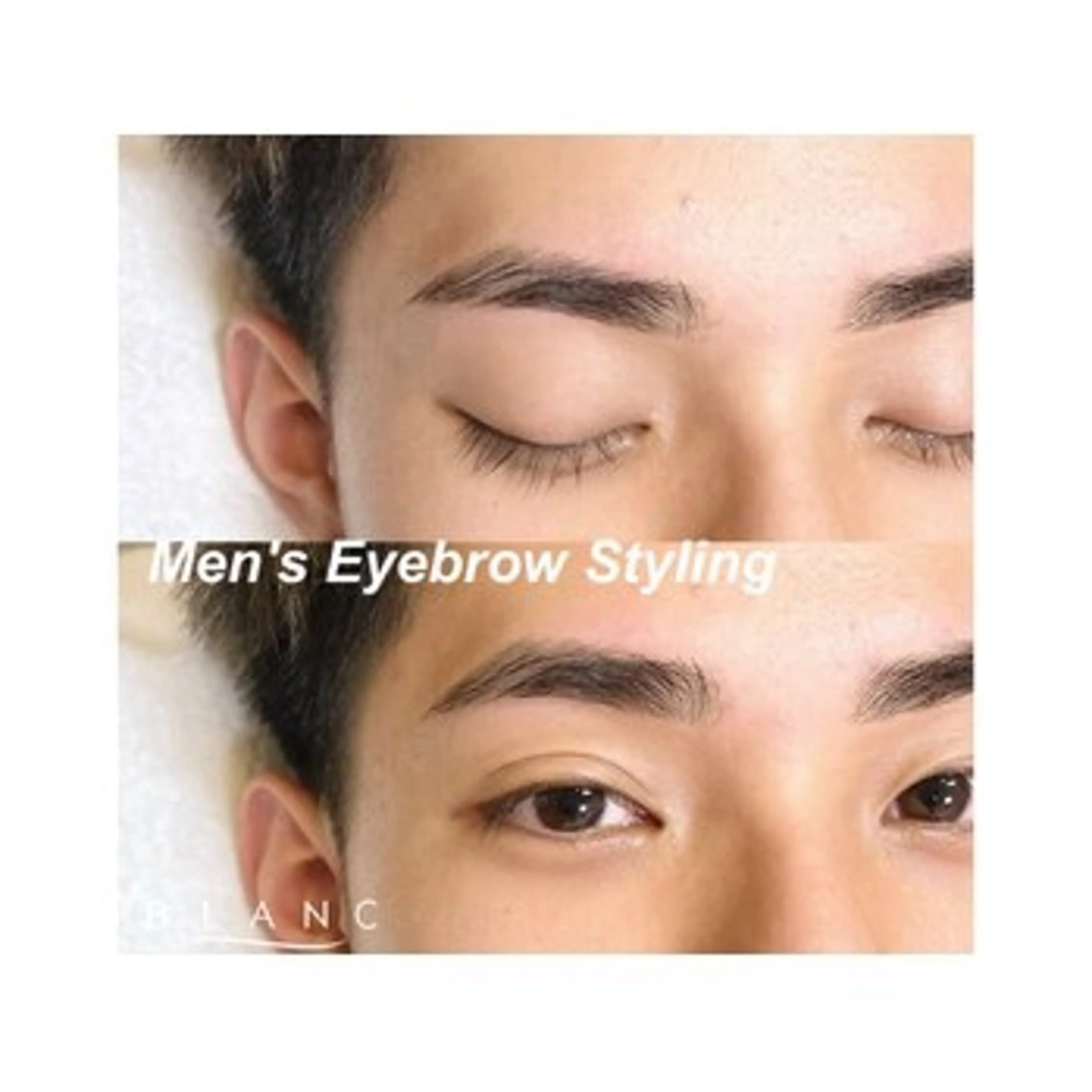 【メンズアイブロウ】眉ワックス脱毛の写真