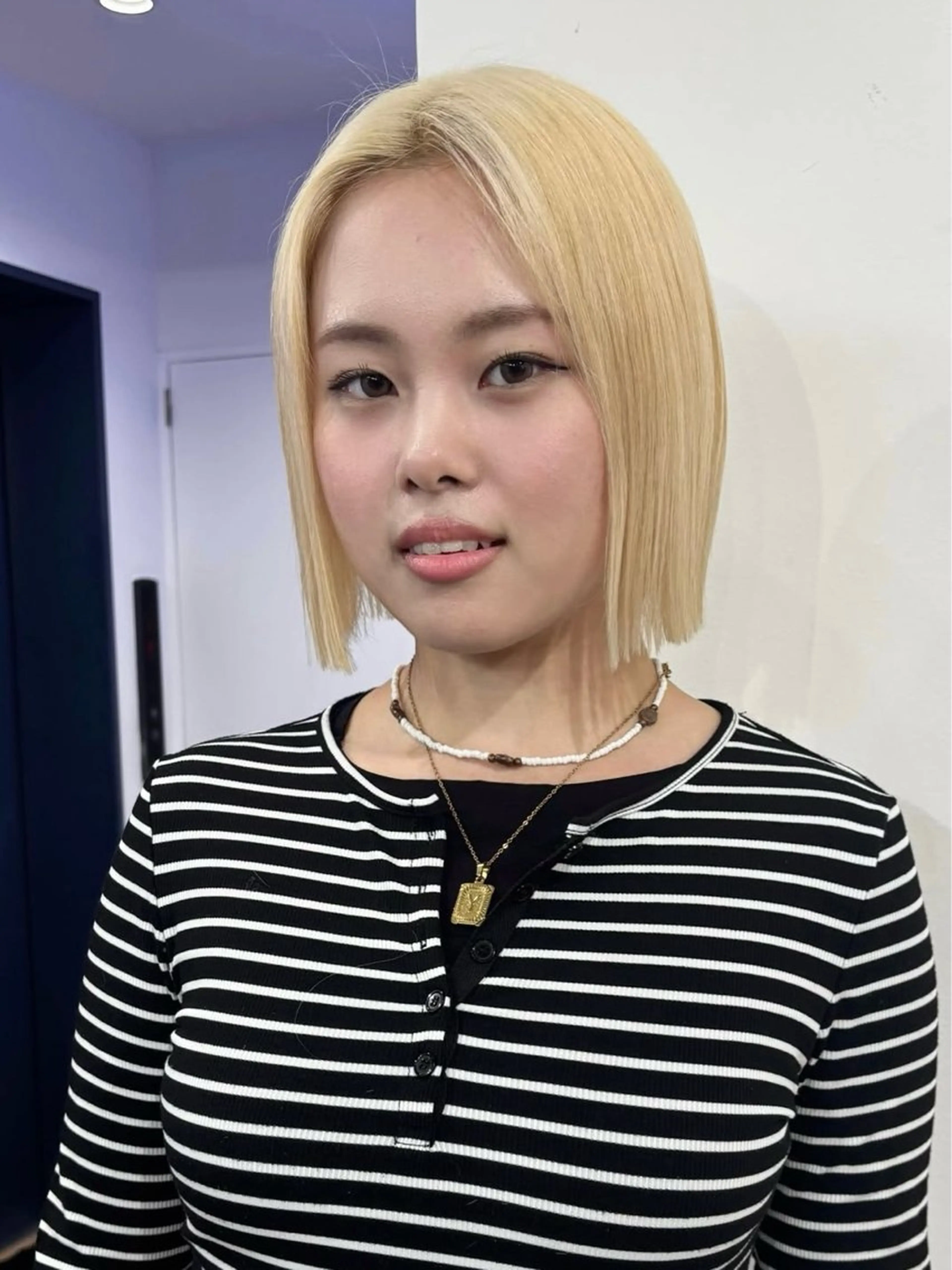 ミディアム ヘアカラー ブリーチ透明感カラー 🍀mizuki🍀のヘアスタイル