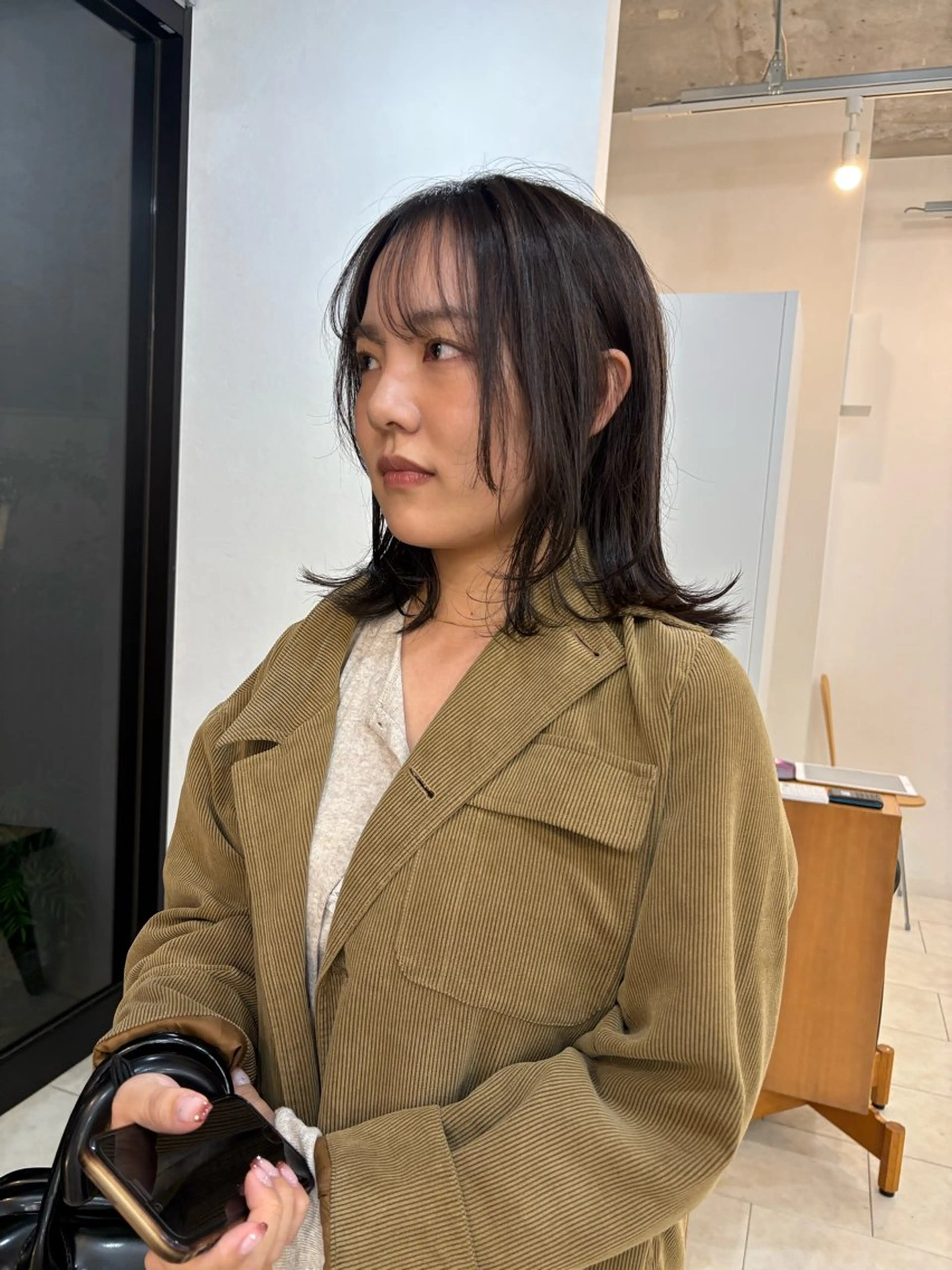 ミディアム カラー カット ヘアカラー eri kinjoのヘアスタイル