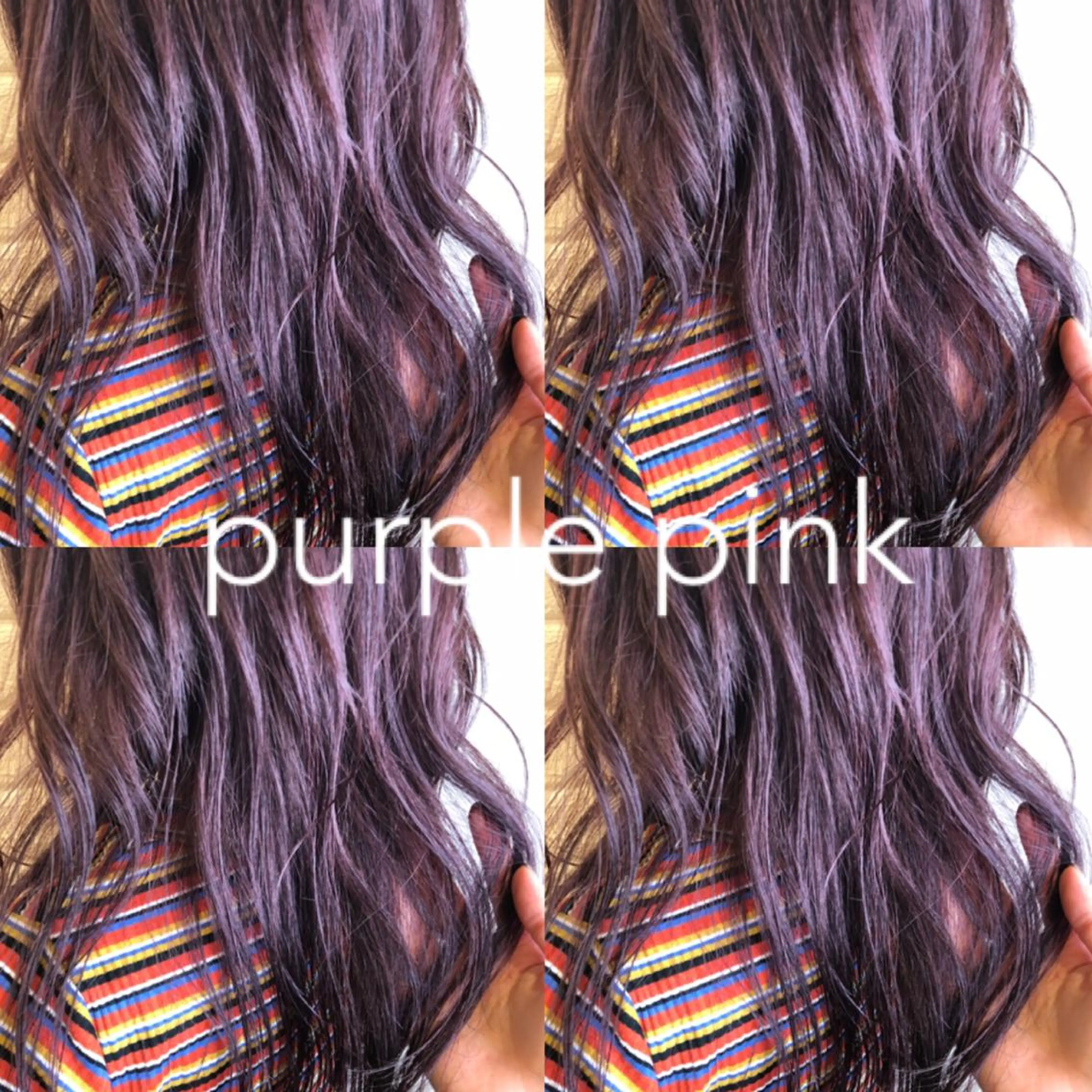 セミロング カラー ブリーチ ブラウンカラー イルミナカラー ピンクカラー ウルフカット ハッシュカット/七海のヘアスタイル