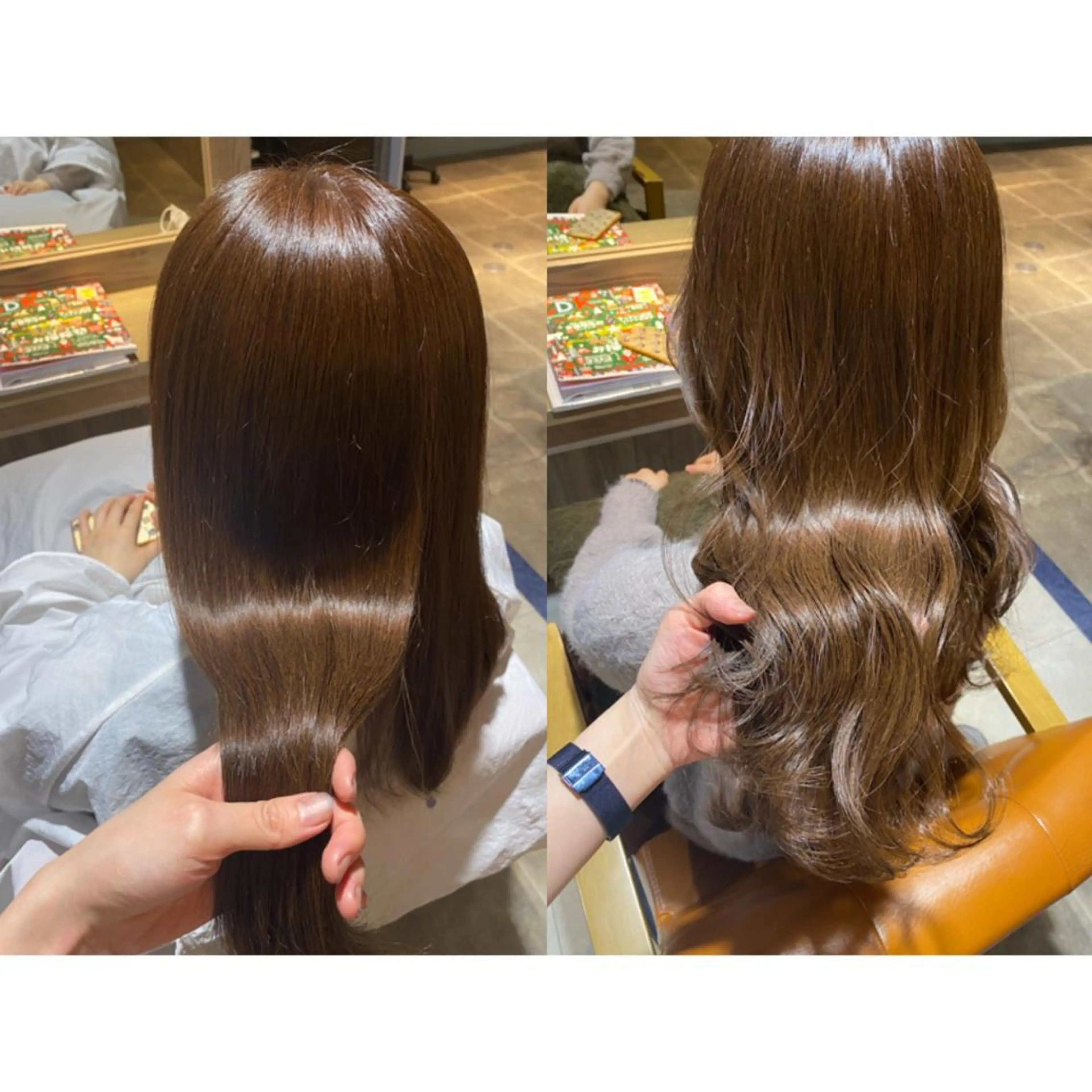 カラー ベージュカラー ヘアカラー トリートメント 🐻結んで可愛い hair EMI🐻のヘアスタイル