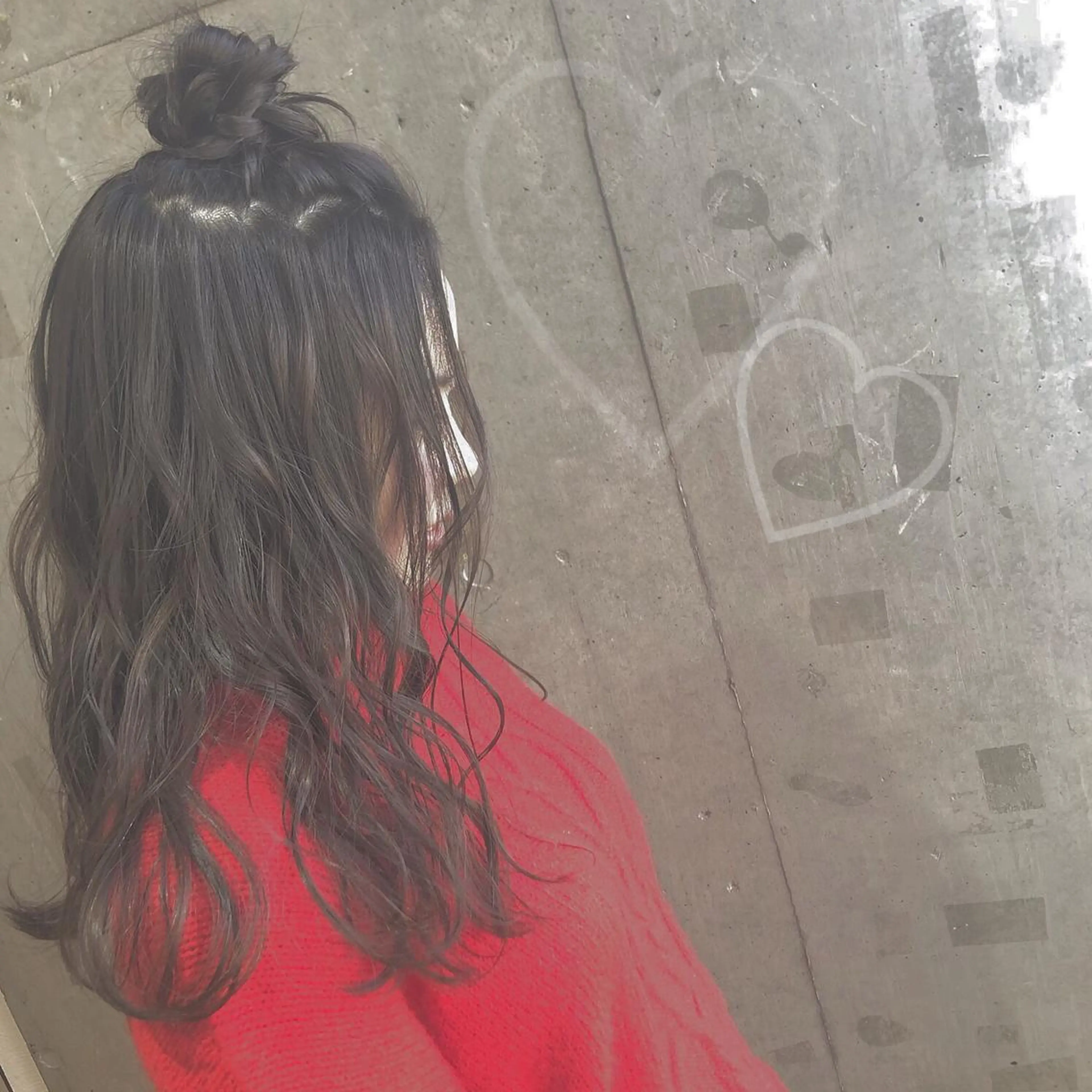 セミロング アッシュ ヘアカラー LA.MIU★ 八王子店Mayuのヘアスタイル