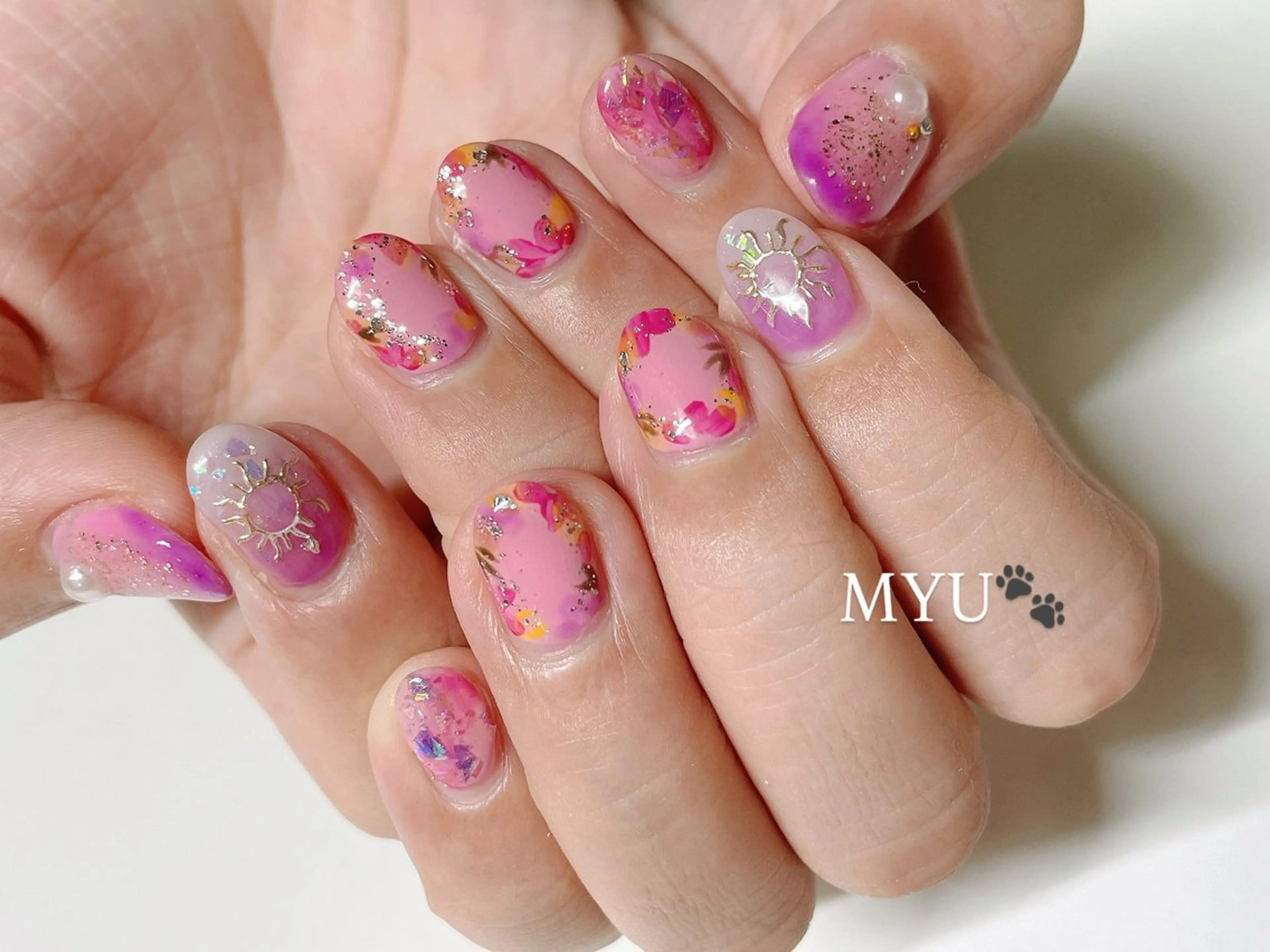ネイル ハンドネイル nail salon MYUのネイルデザイン