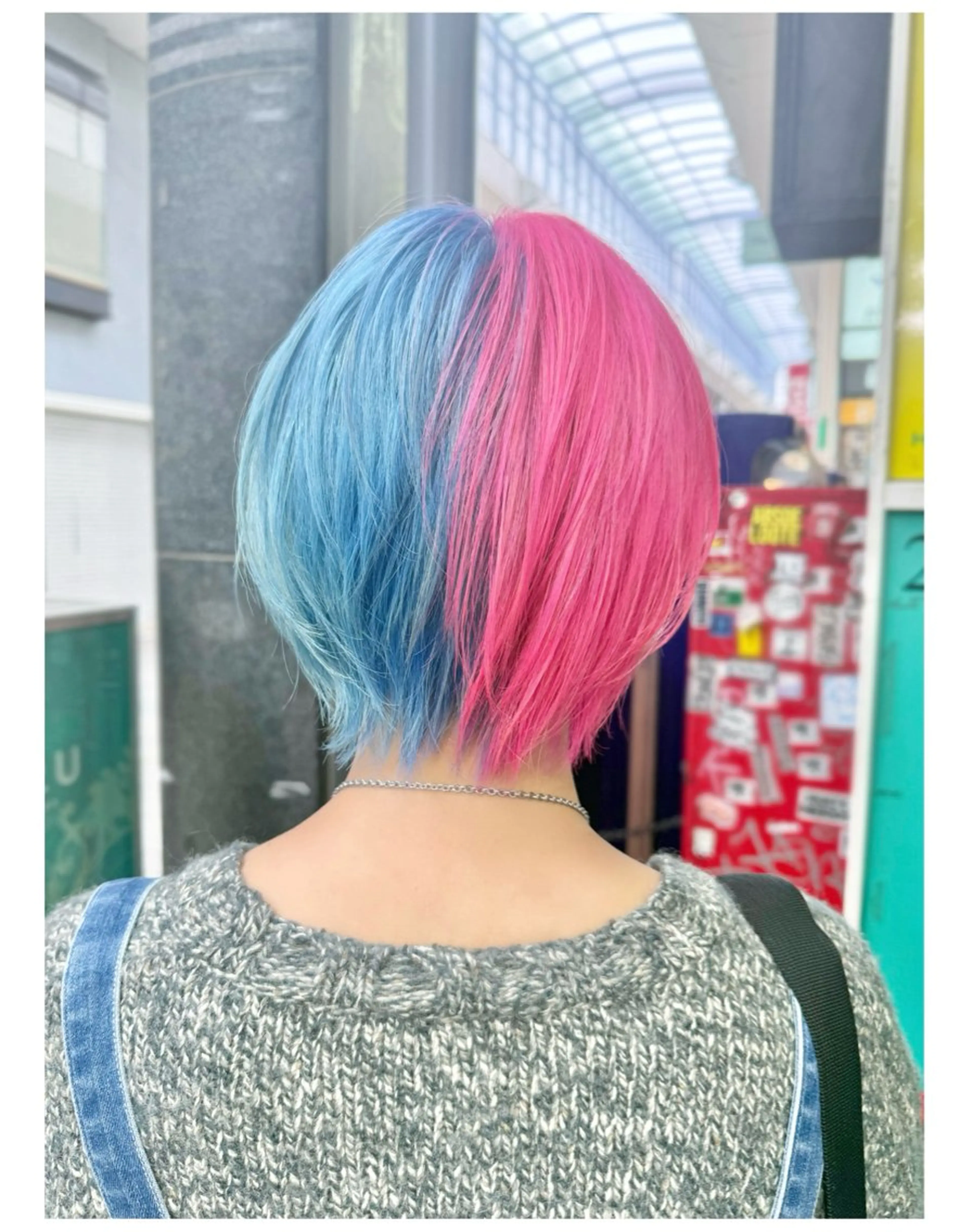 ショート カラー ピンクカラー ヘアカラー TSUNO🦖 派手髪/オタク美容師のヘアスタイル