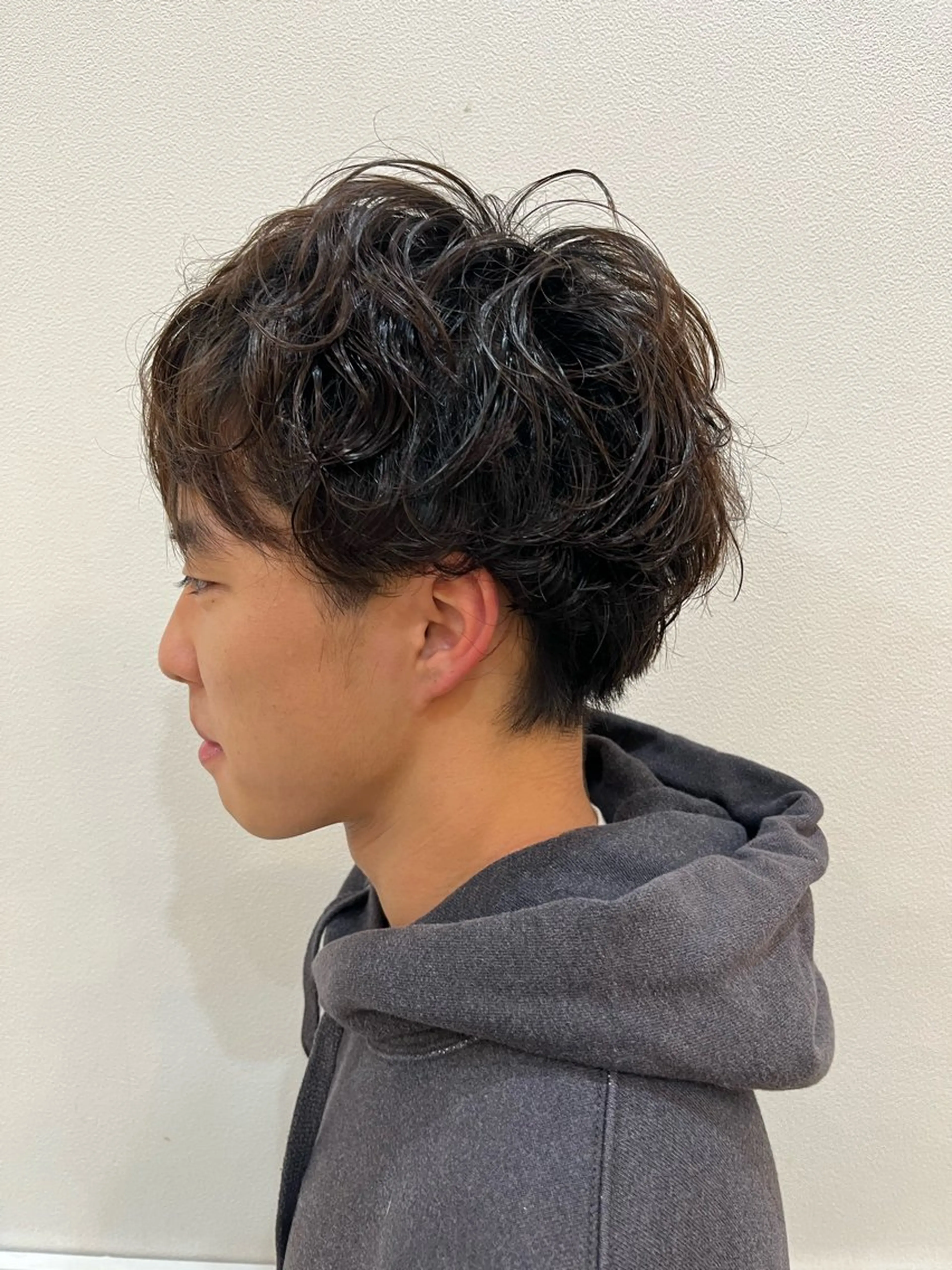 ショート パーマ メンズ カット パーマ トータルビューティー K:R鶴川のヘアスタイル