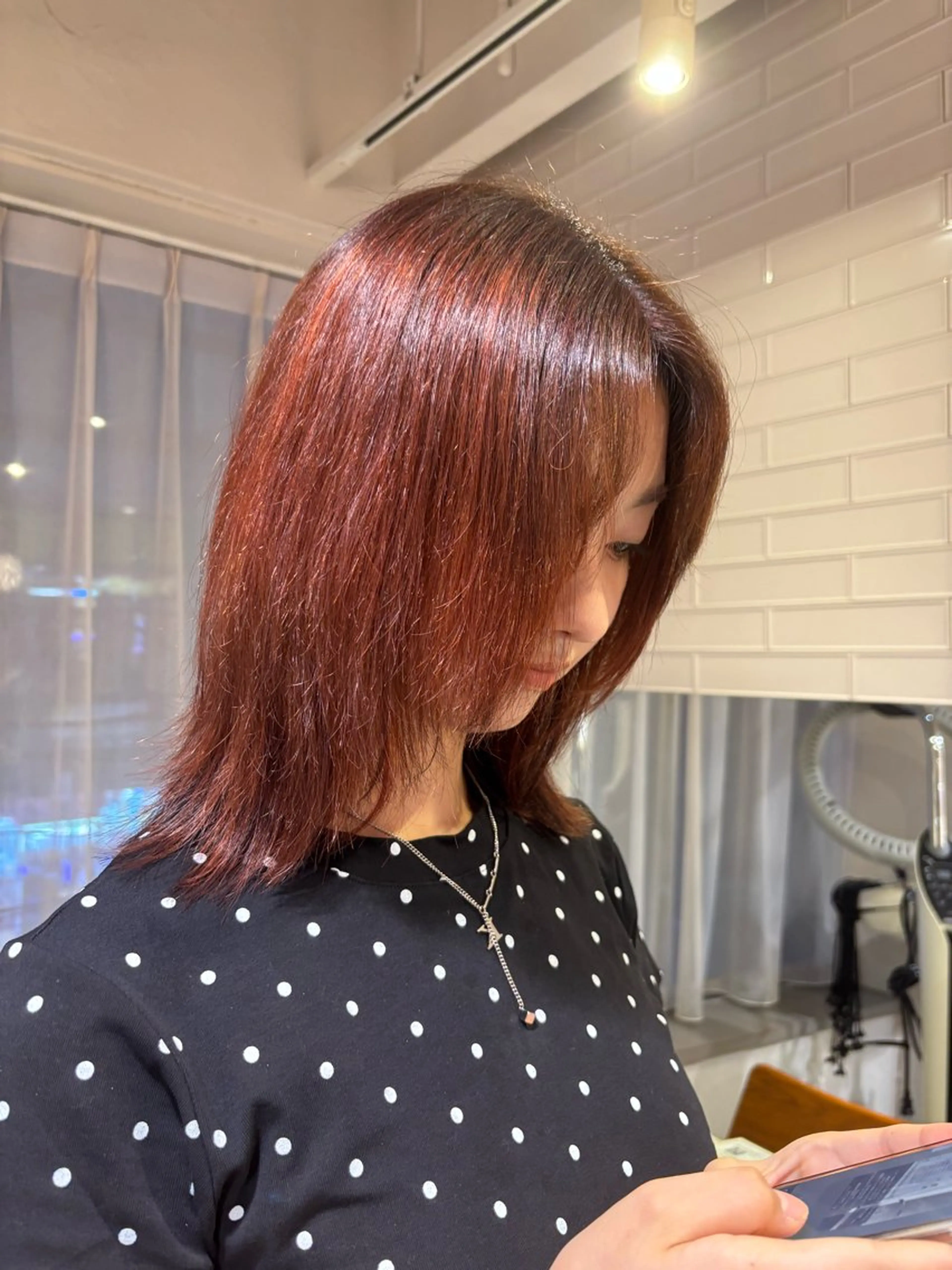 ミディアム カラー ベージュカラー 透明感カラー 韓国風カラー ラベンダーカラー ラベンダーピンク ヘアカラー 樋口 将輝のヘアスタイル