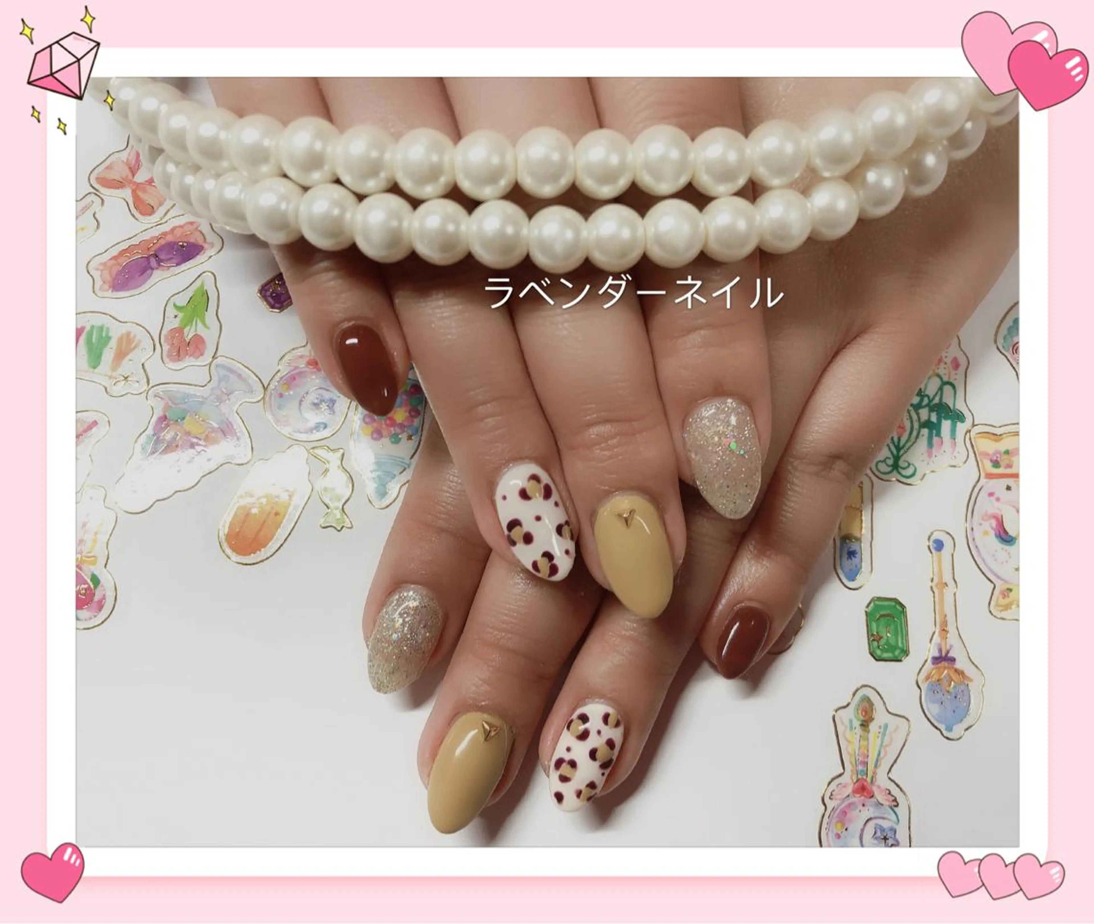 ネイル ラベンダー💖日暮里 ルル💖ネイルのネイルデザイン