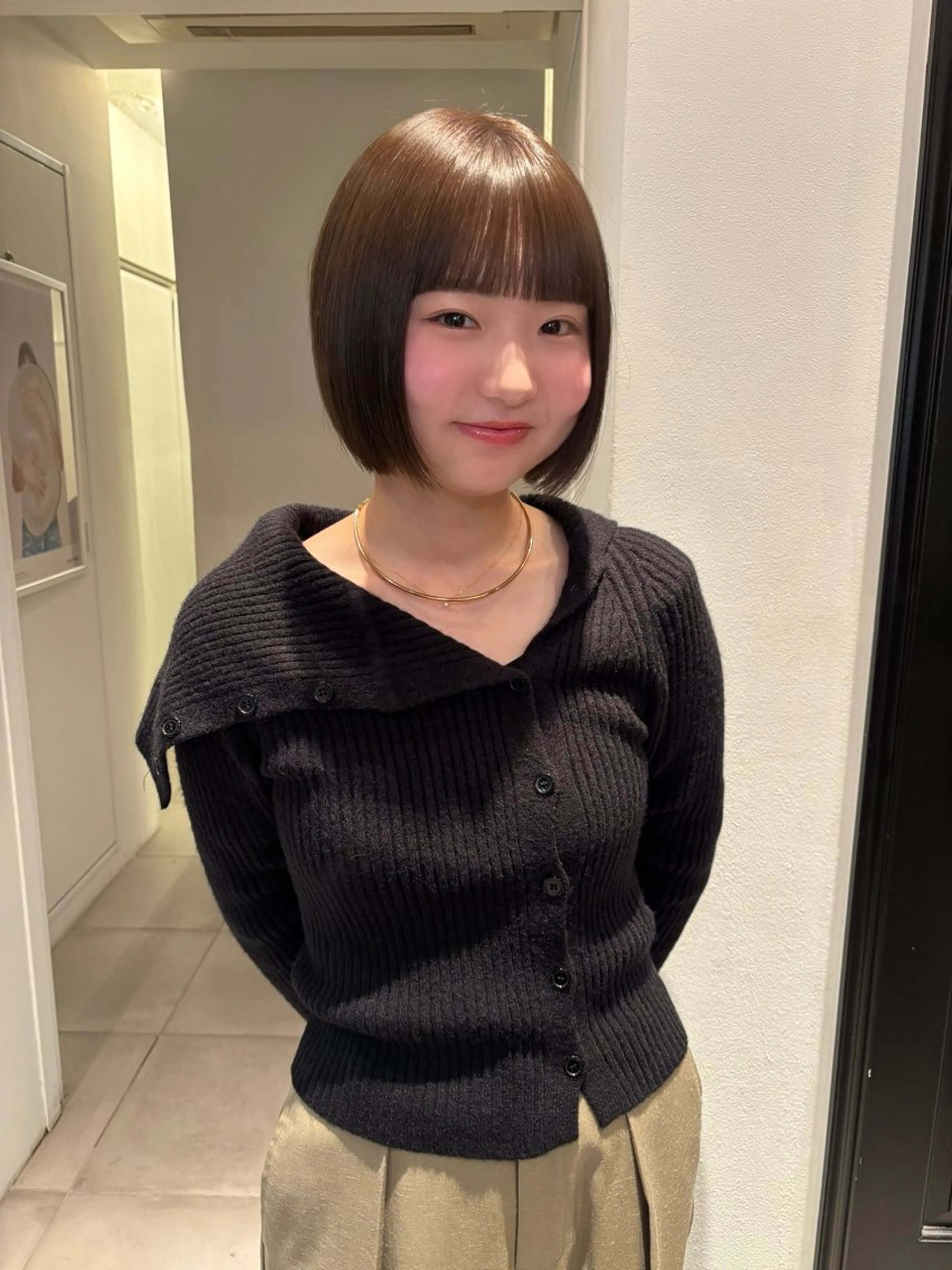 ショート カラー カット ヘアカラー riria/ボブ /透明感カラー🎀のヘアスタイル