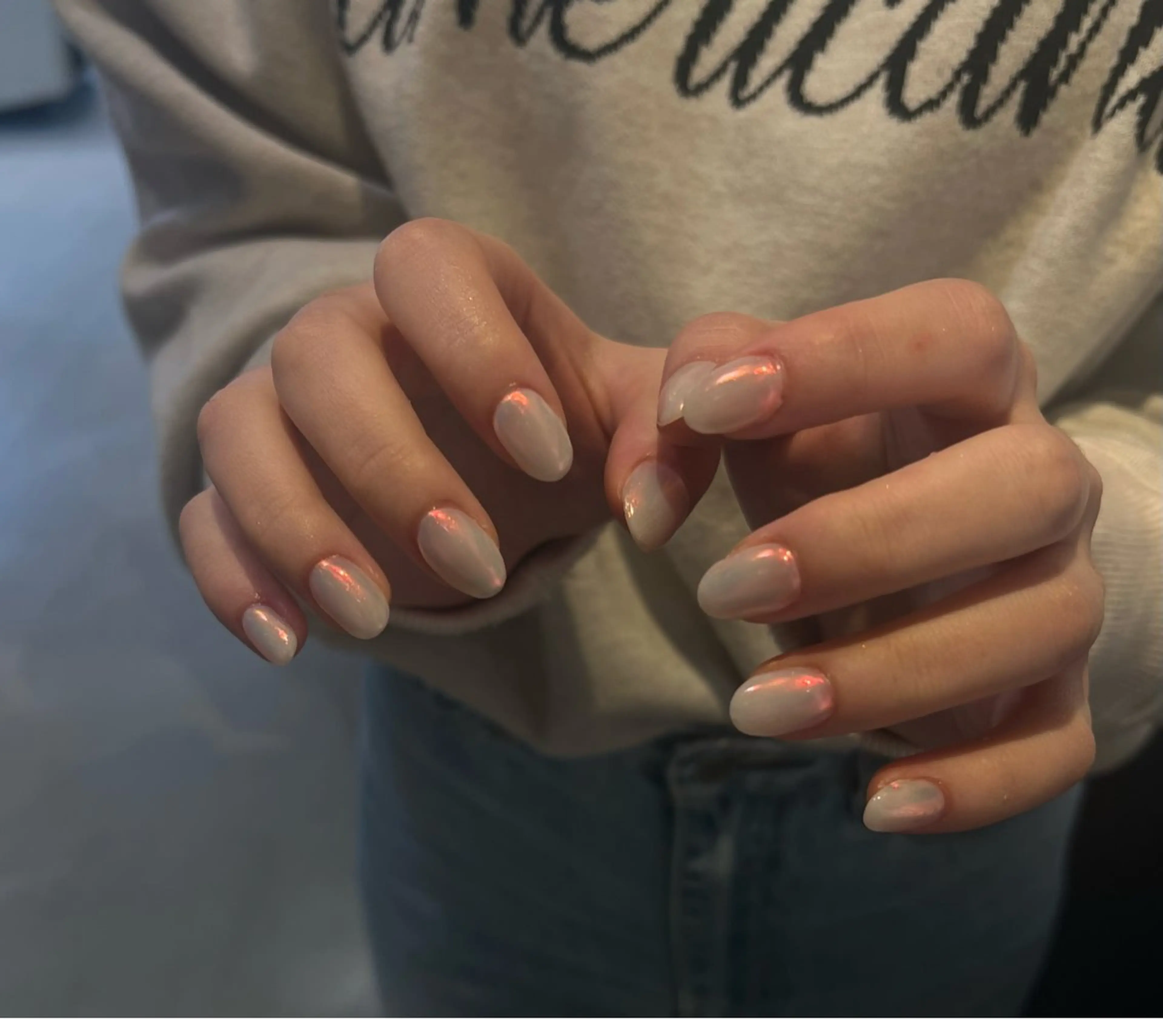 ネイル ミラーネイル 春ネイル ハンドネイル kelly Airiのネイルデザイン