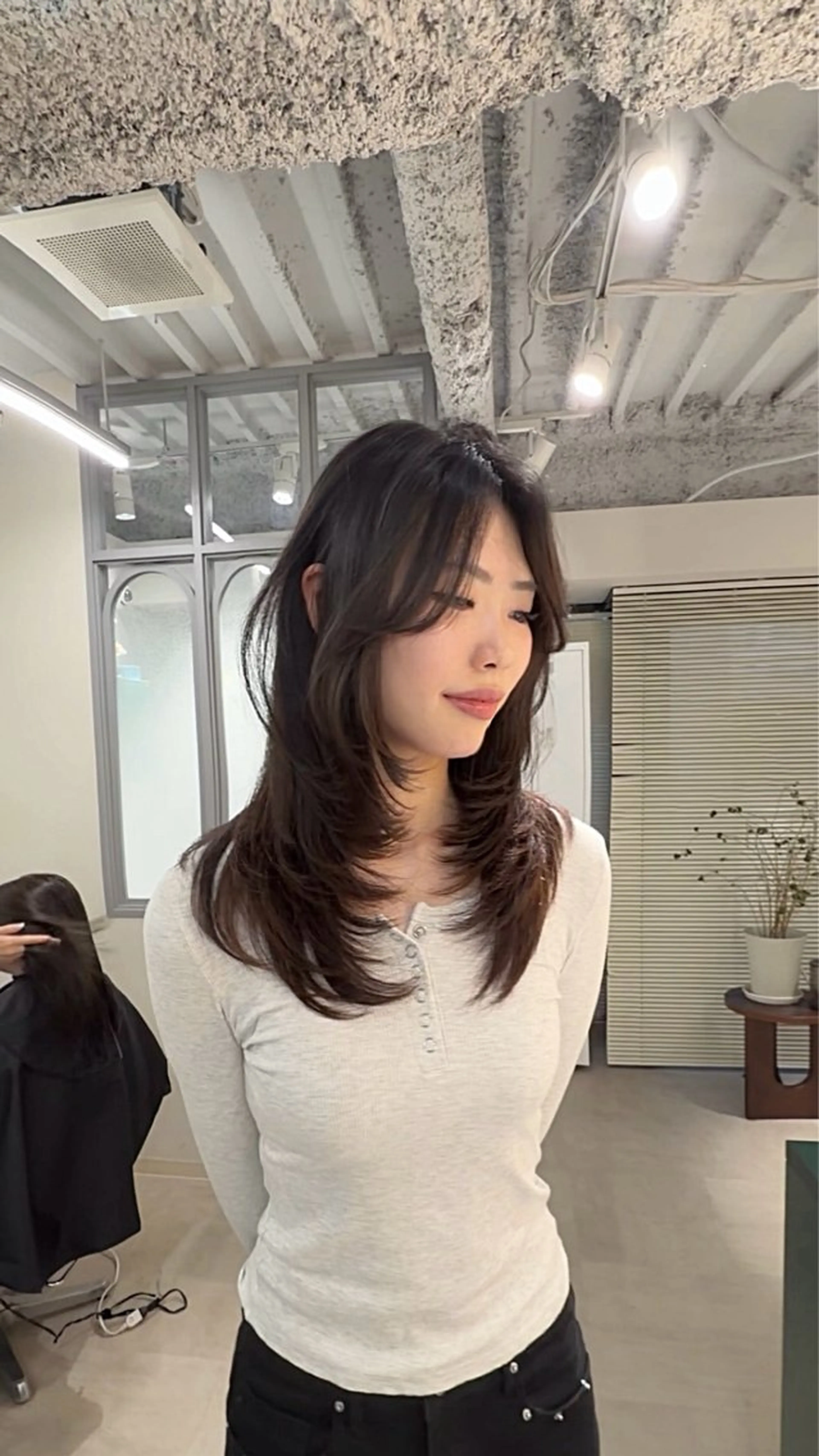 ロング カット ヘアカラー トリートメント ヘッドスパ ヘアセット 盛れる艶カラー× レイヤーカット/咲来のヘアスタイル