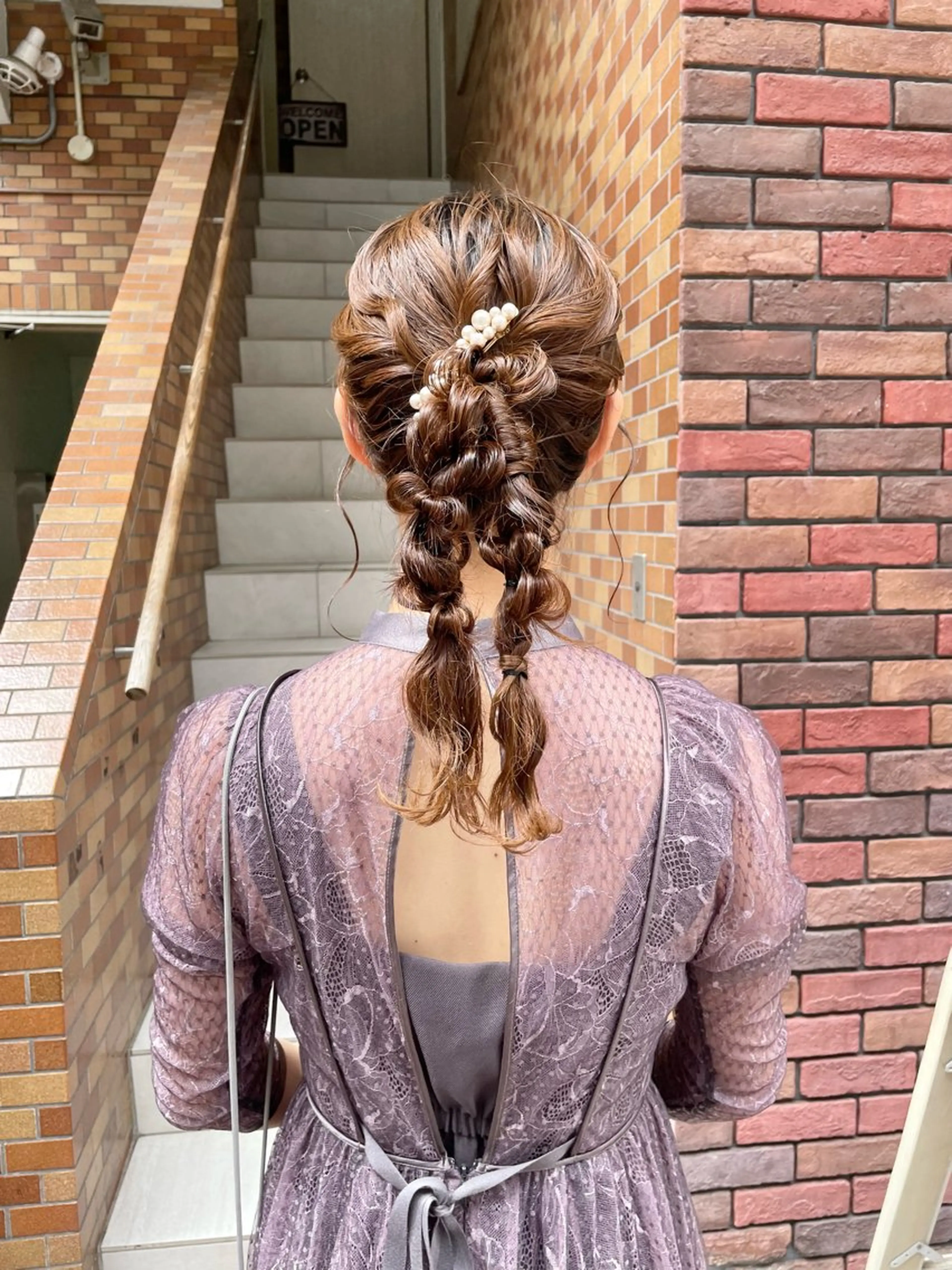 ヘアアレンジ ヘアセット 韓国ヘアー🇰🇷 MIWAのヘアスタイル