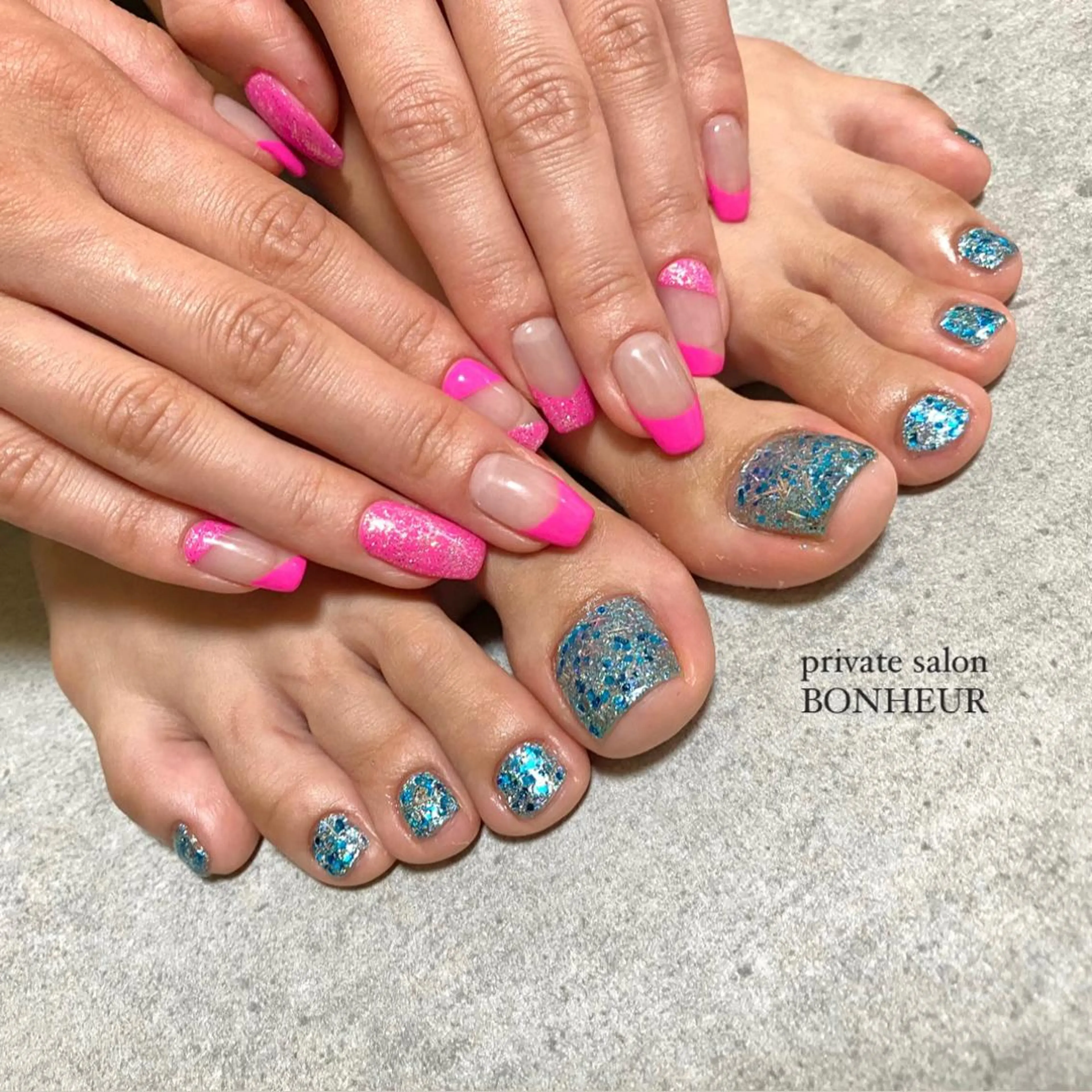 ネイル フットネイル BONHEUR Annaのネイルデザイン