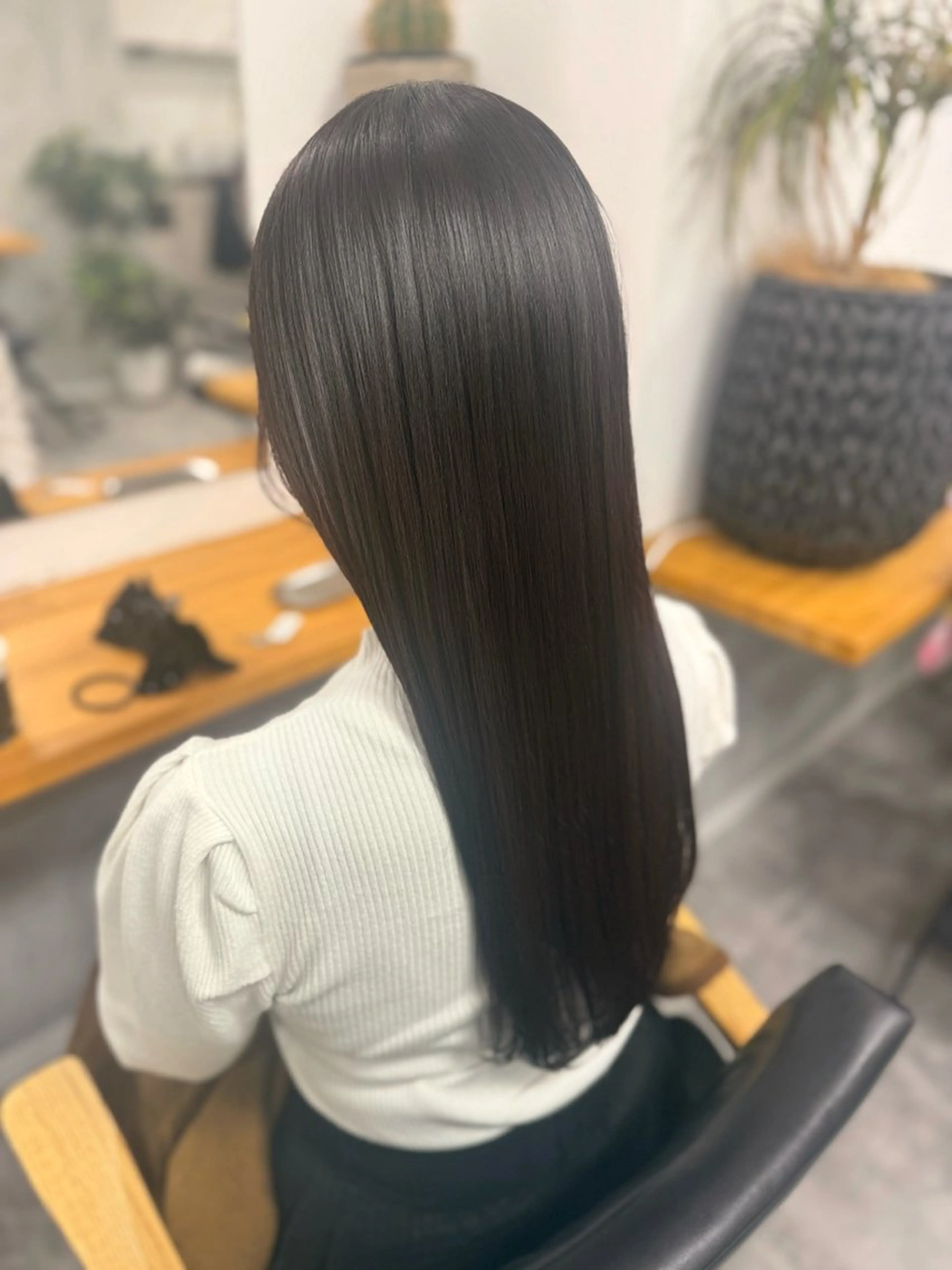 ロング カラー 縮毛矯正 hoNua. ＊Ruri＊のヘアスタイル