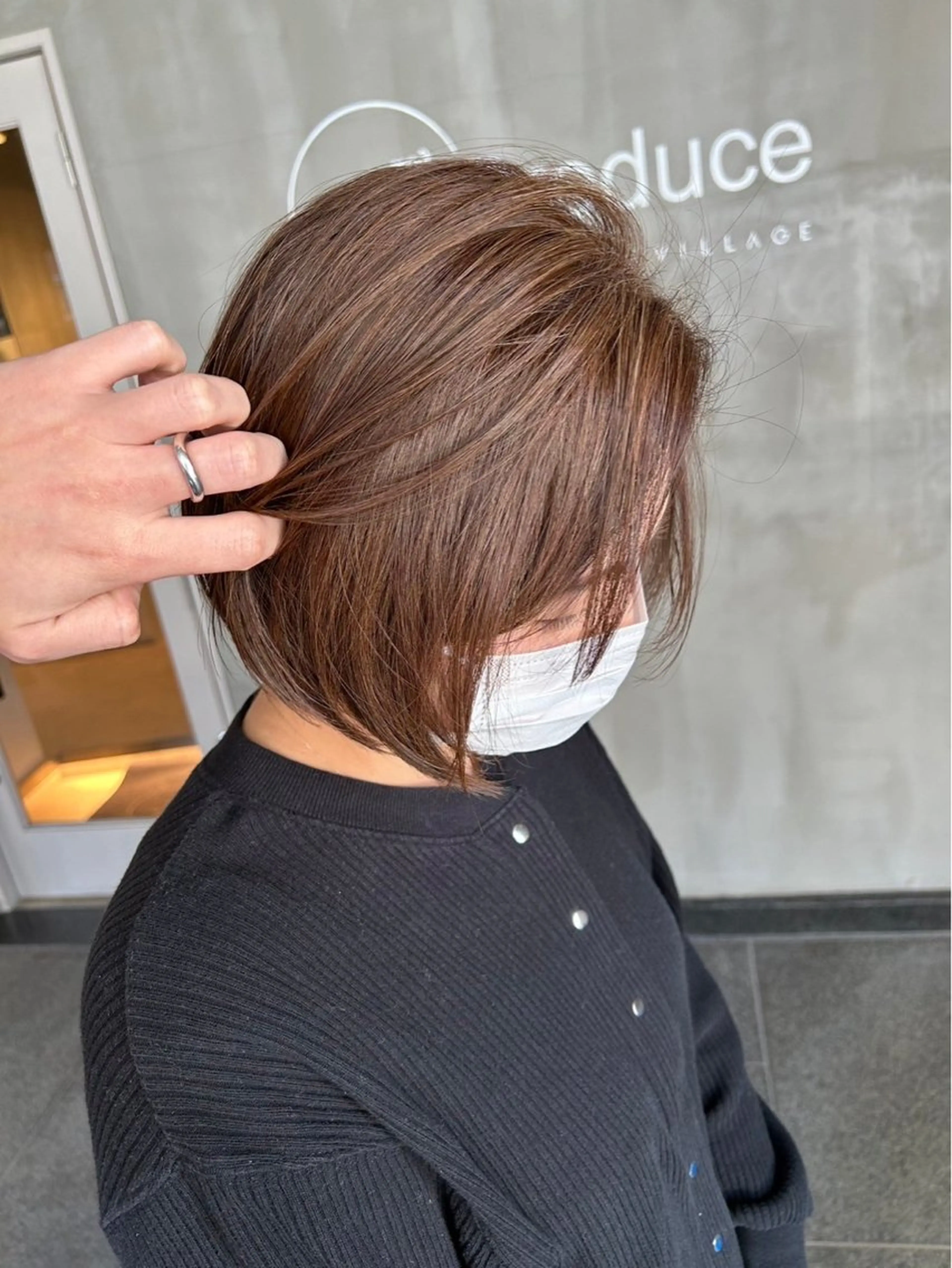 ショート カラー 大和市の白髪ぼかし 職人￤柳川拓哉のヘアスタイル