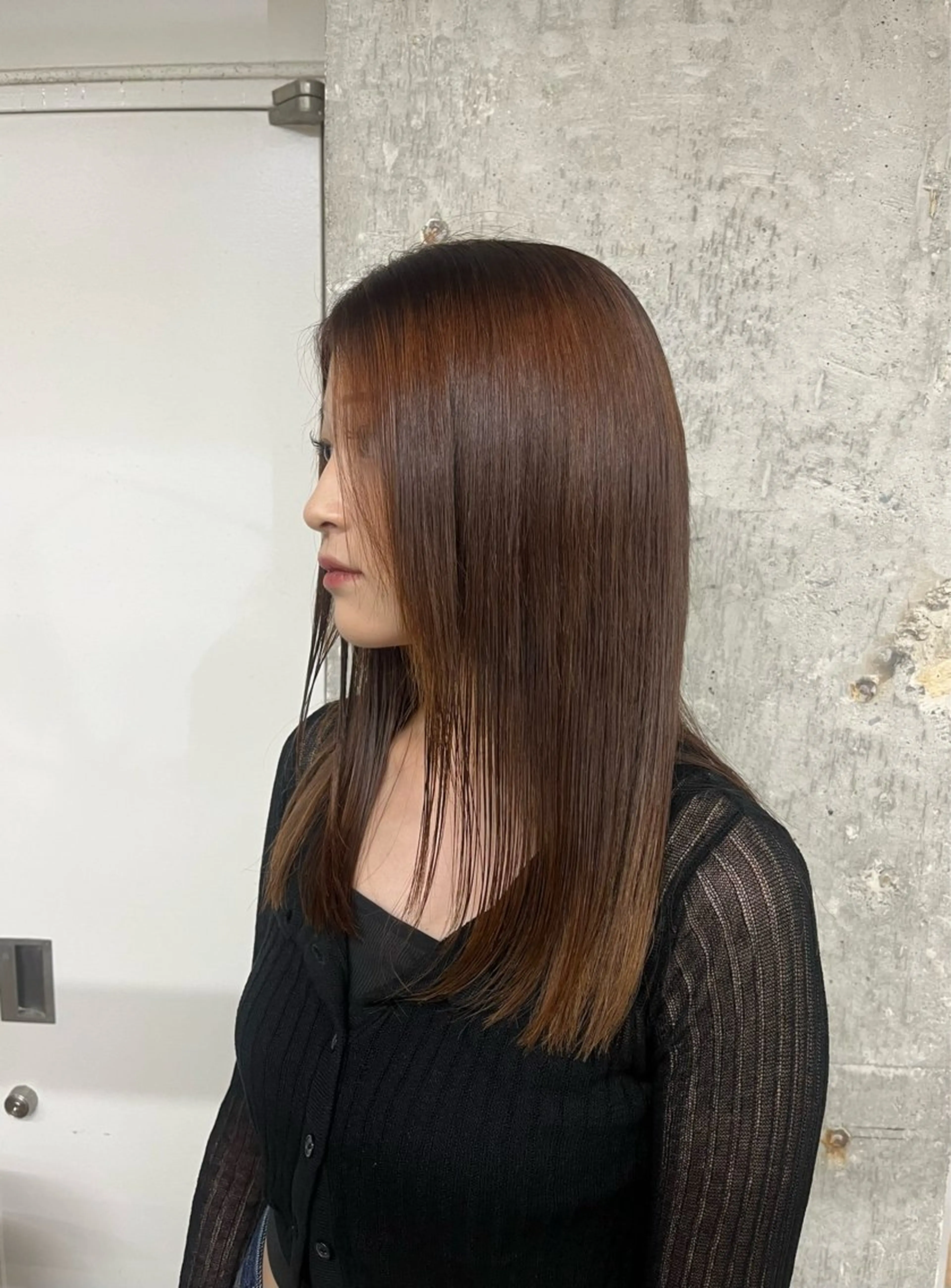 ロング 小長谷 夕菜のヘアスタイル