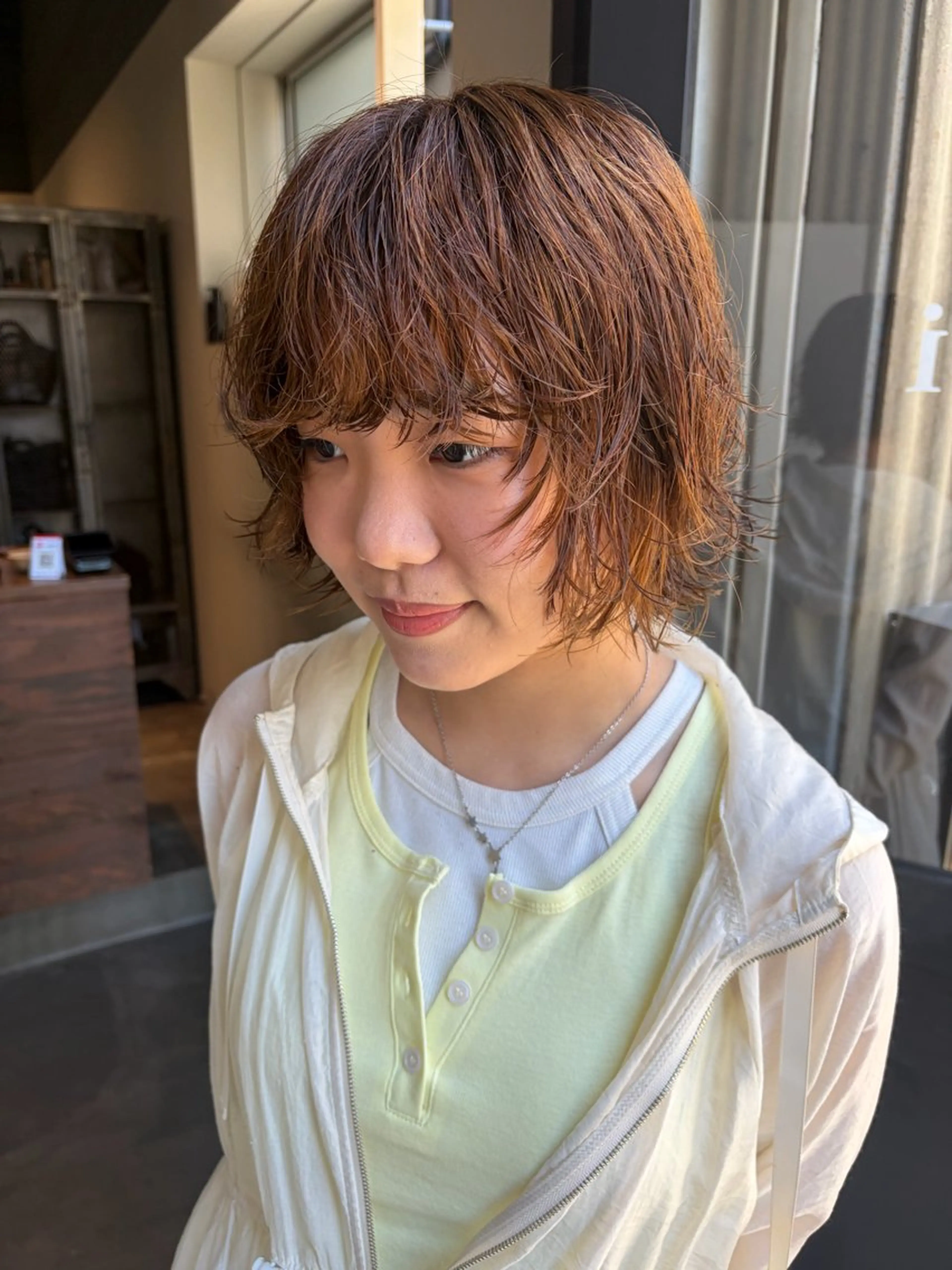 ショート カット パーマ メイ🩰 梅田/ヘアセットのヘアスタイル