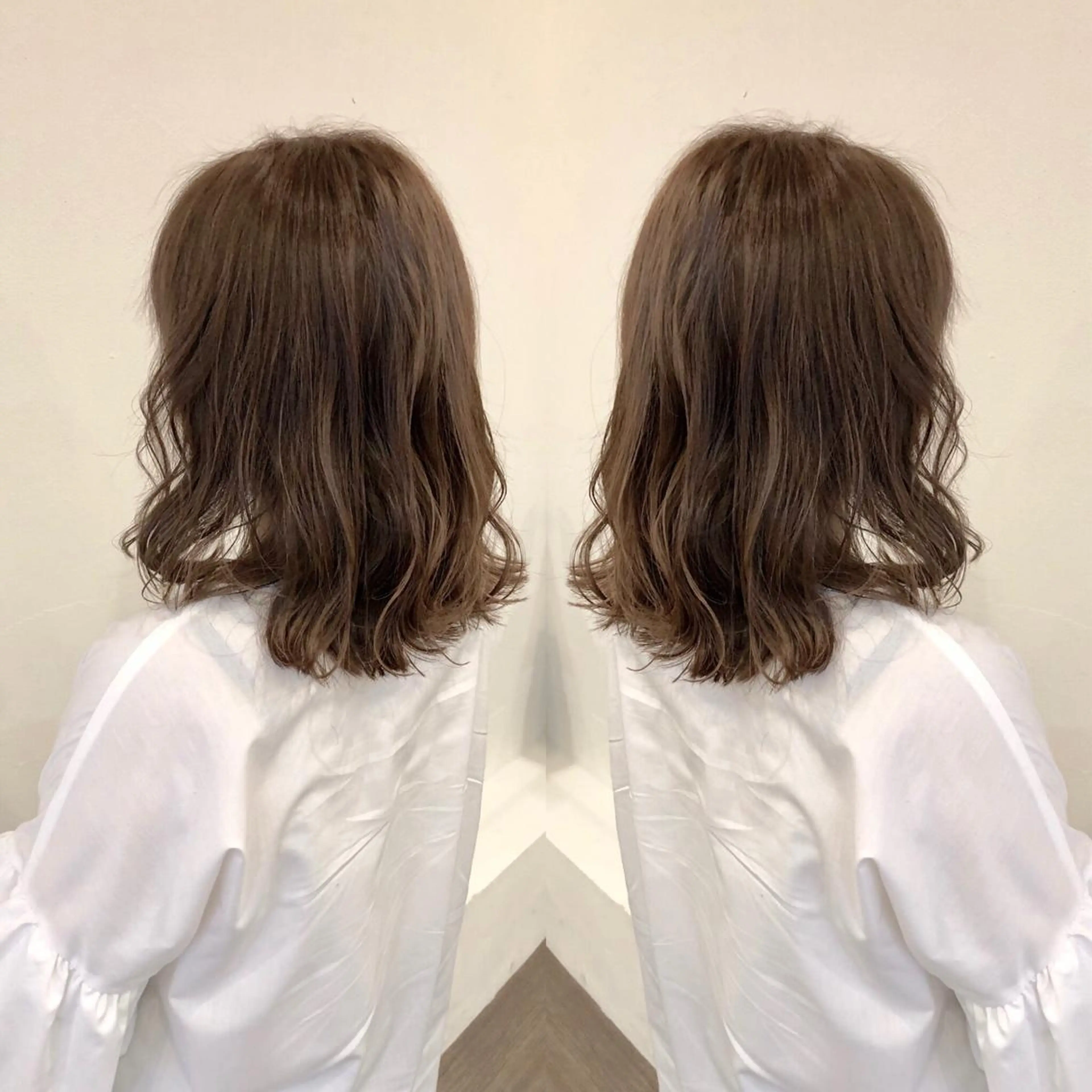 ミディアム カラー ヘアカラー 宮下 耕平のヘアスタイル