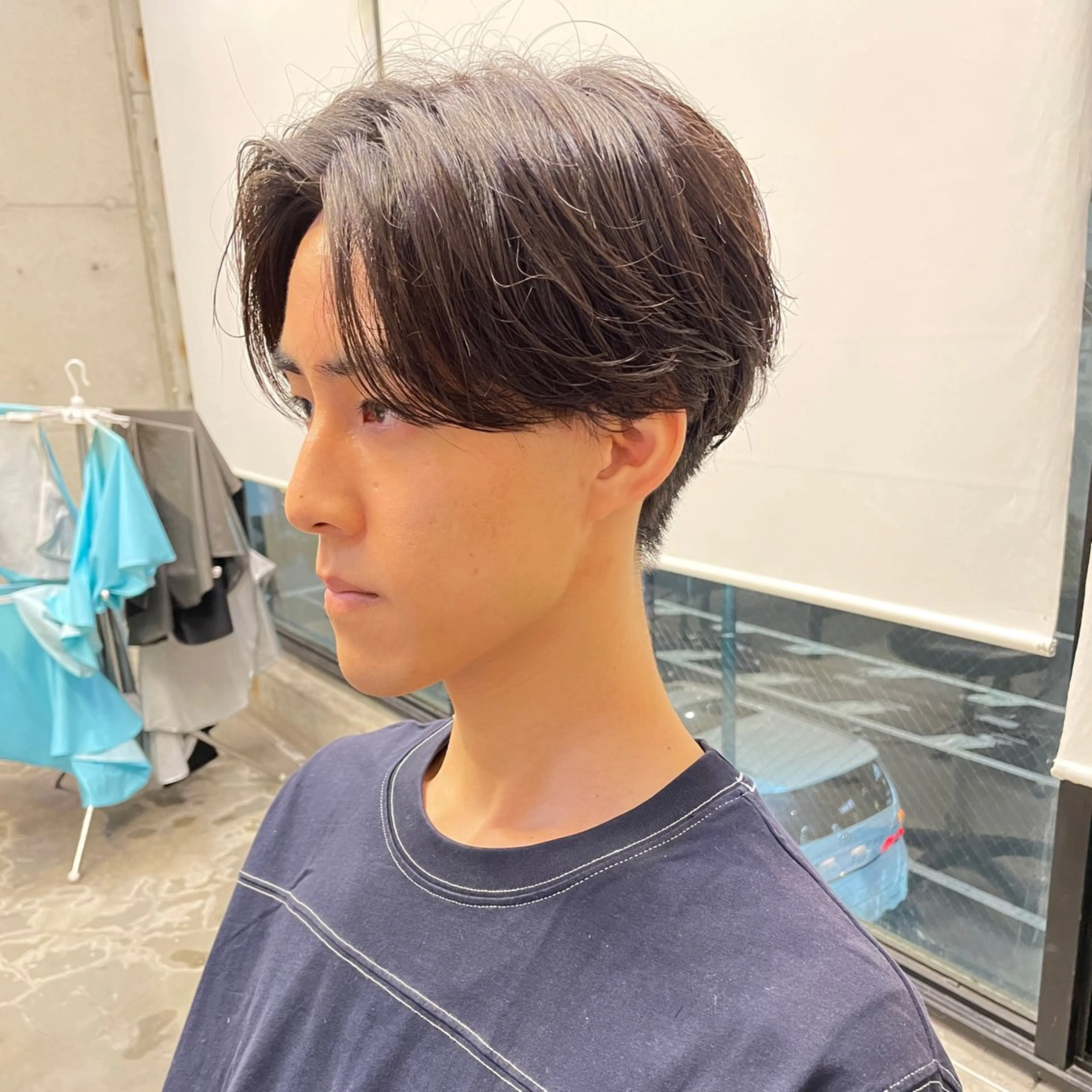 ショート パーマ メンズ 西大島美容師 渡部仁太のヘアスタイル