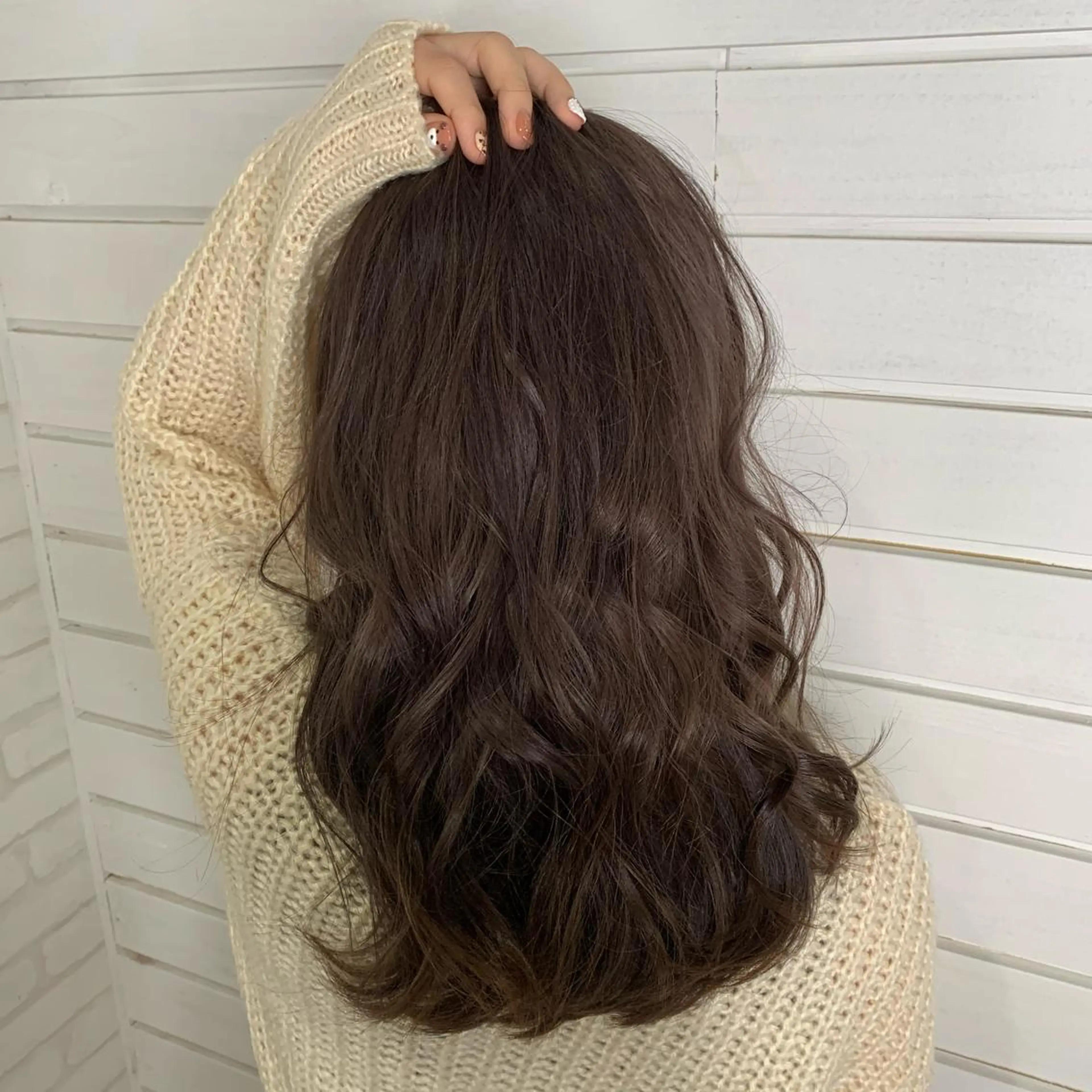 ロング カット ヘアカラー ヘッドスパ NENE🌿ブリーチ 無しダブルカラーのヘアスタイル