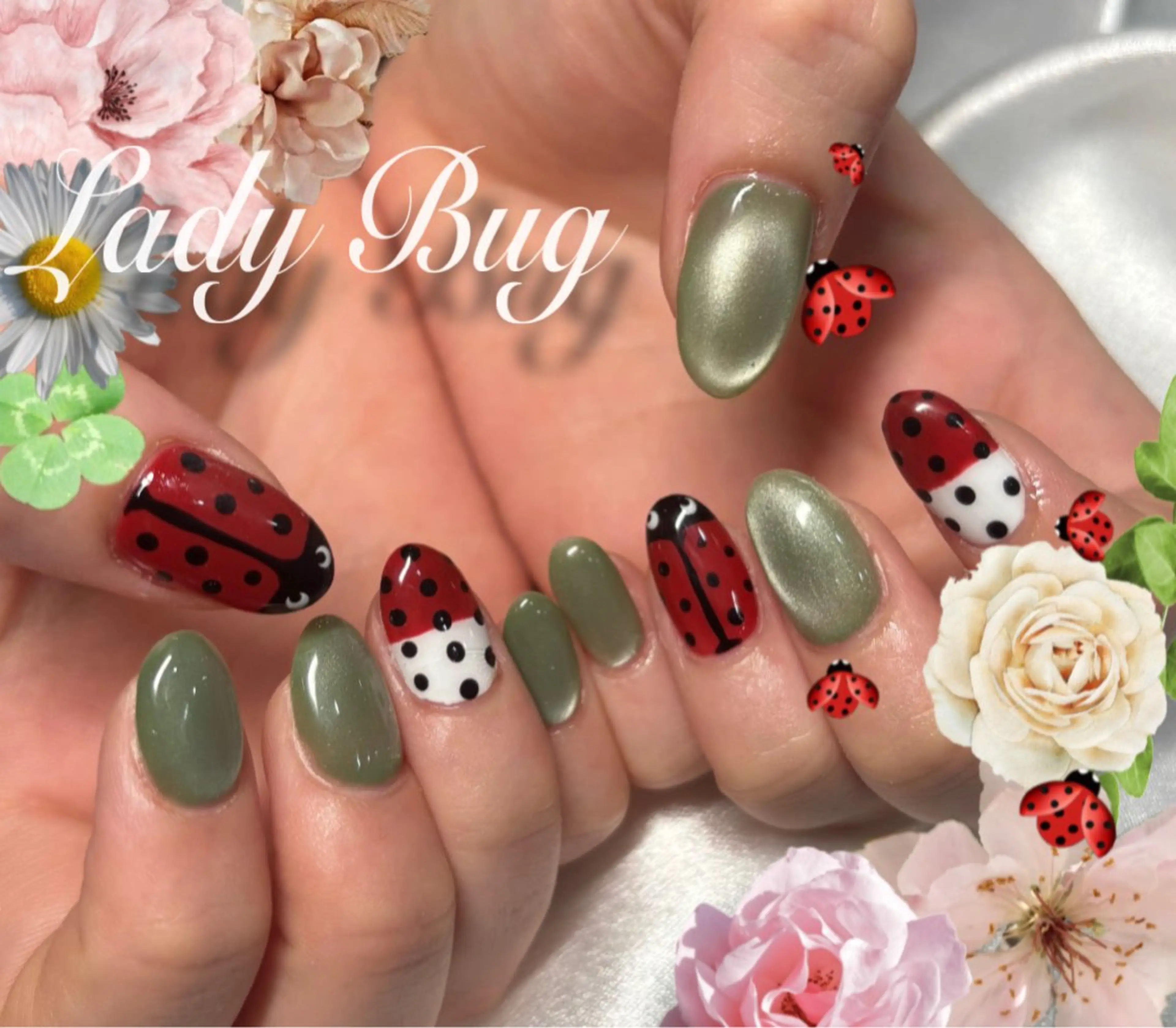 ネイル ジェルネイル 赤色 春ネイル THE BALM Rosagasのネイルデザイン