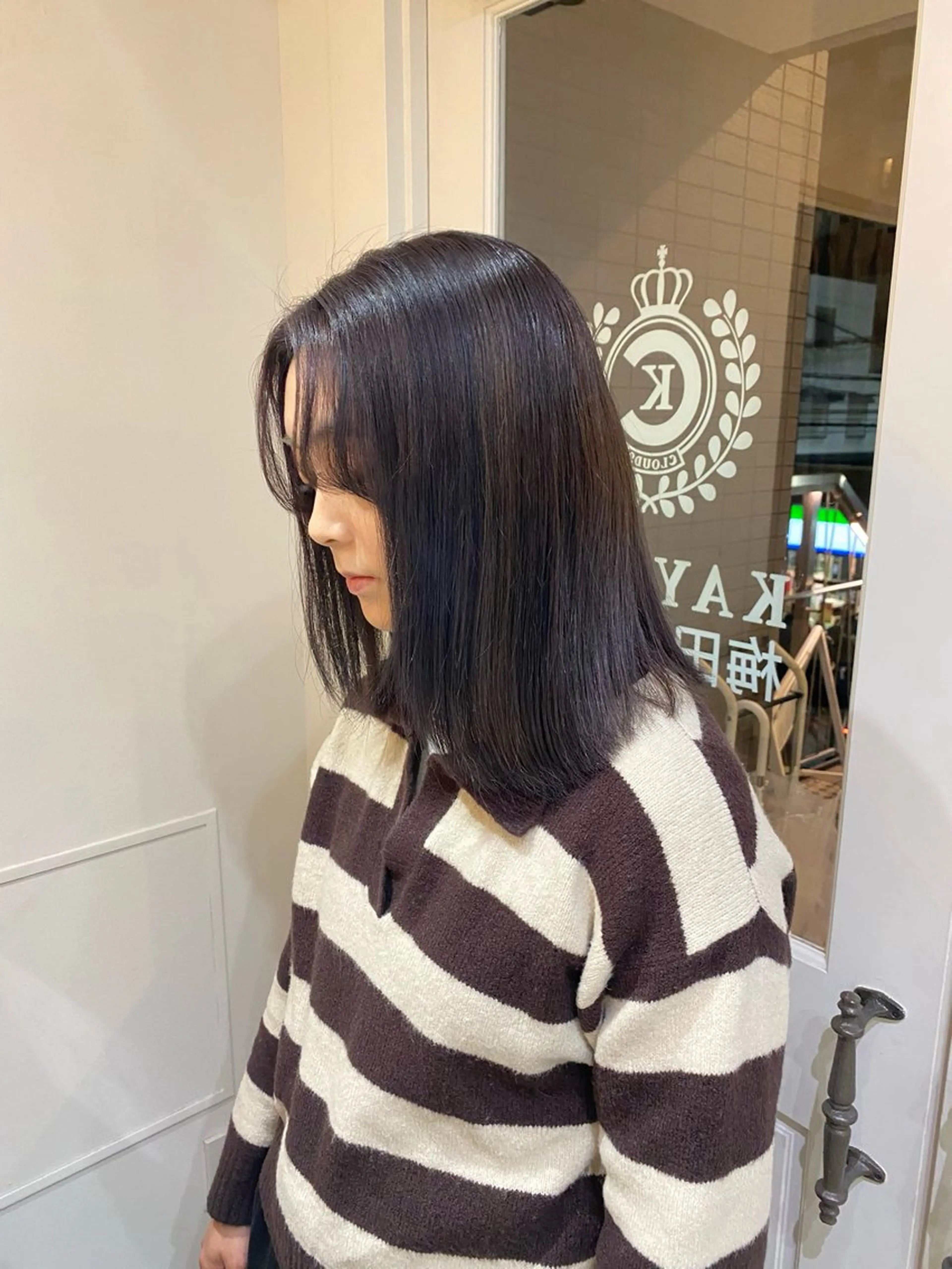 ミディアム ヘアカラー トリートメント mio♡ベージュ特化 🎀透明感カラーのヘアスタイル