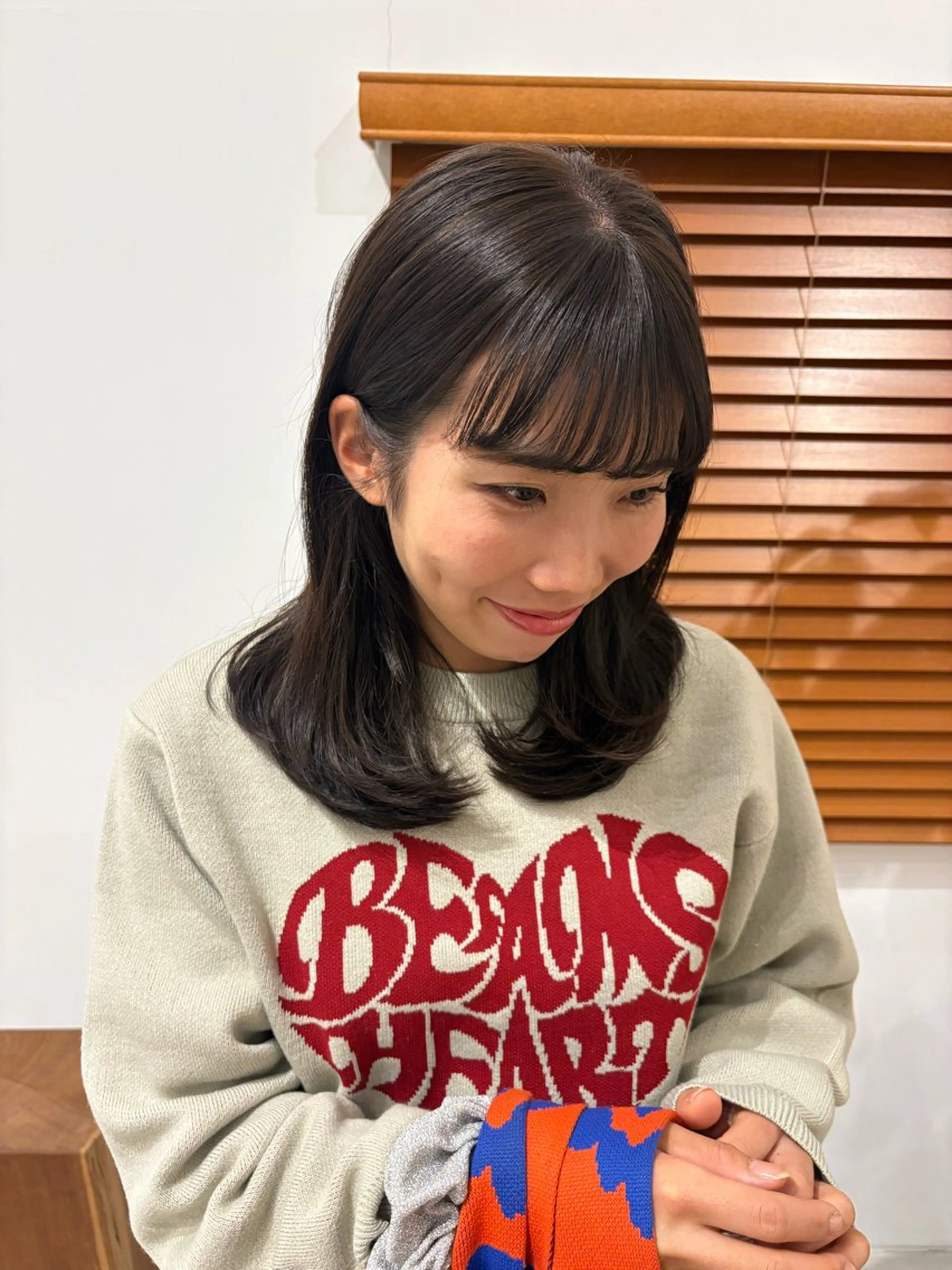 カラー ブラウンカラー shiozaki izumiのヘアスタイル