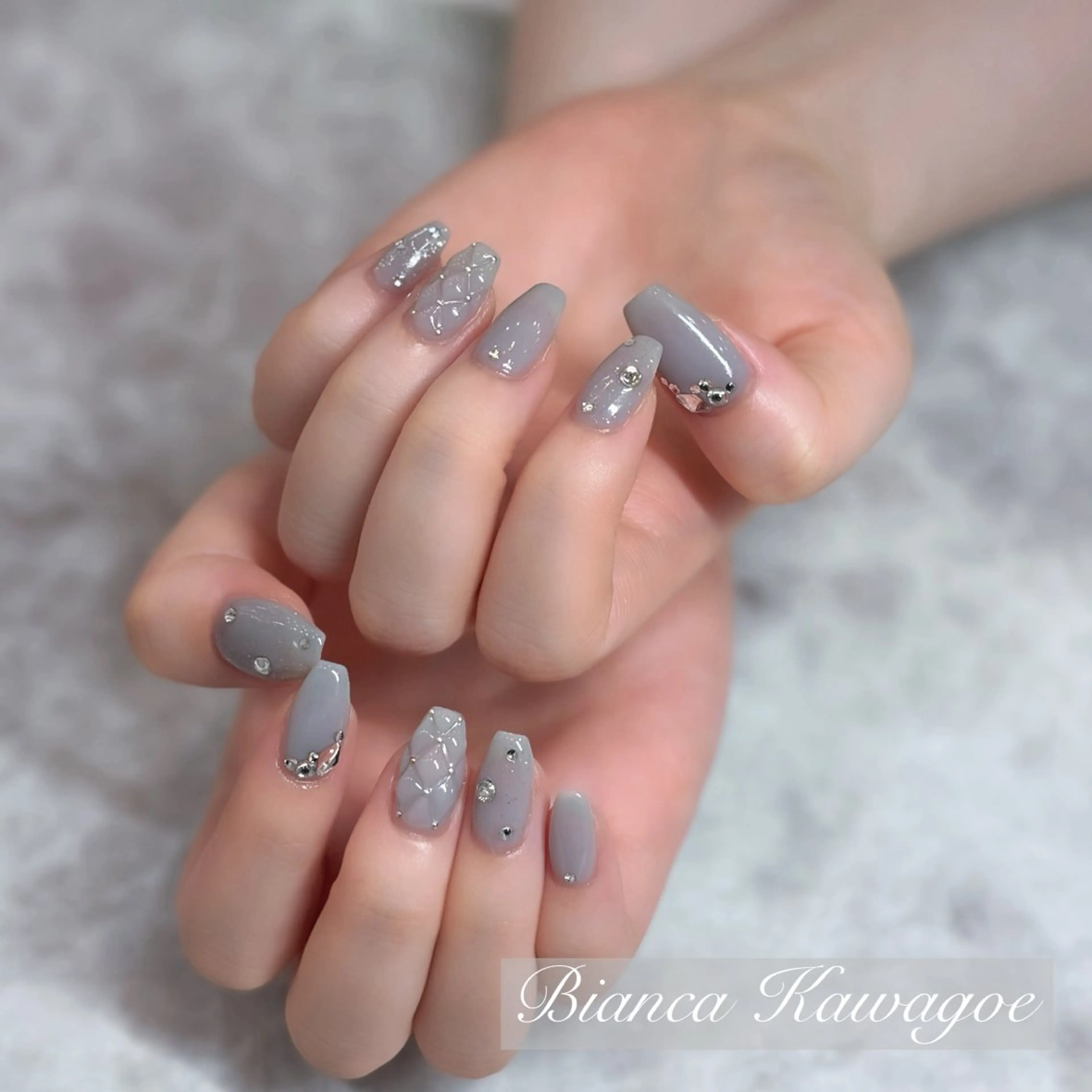 ネイル ハンドネイル Bianca川越 🍓Nakasoneのネイルデザイン