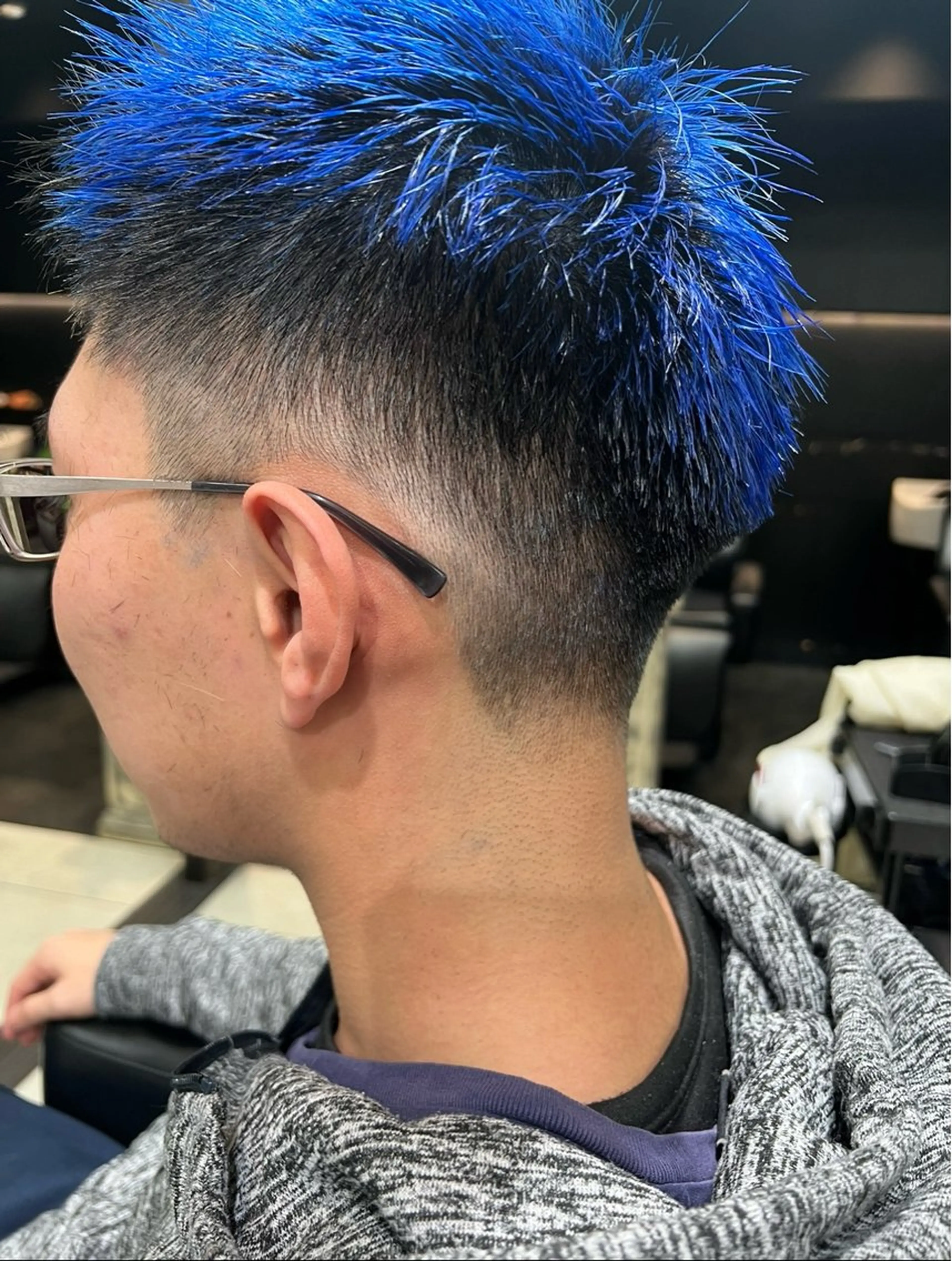 ショート カラー メンズ 透明感カラー 板橋　島村美咲のヘアスタイル