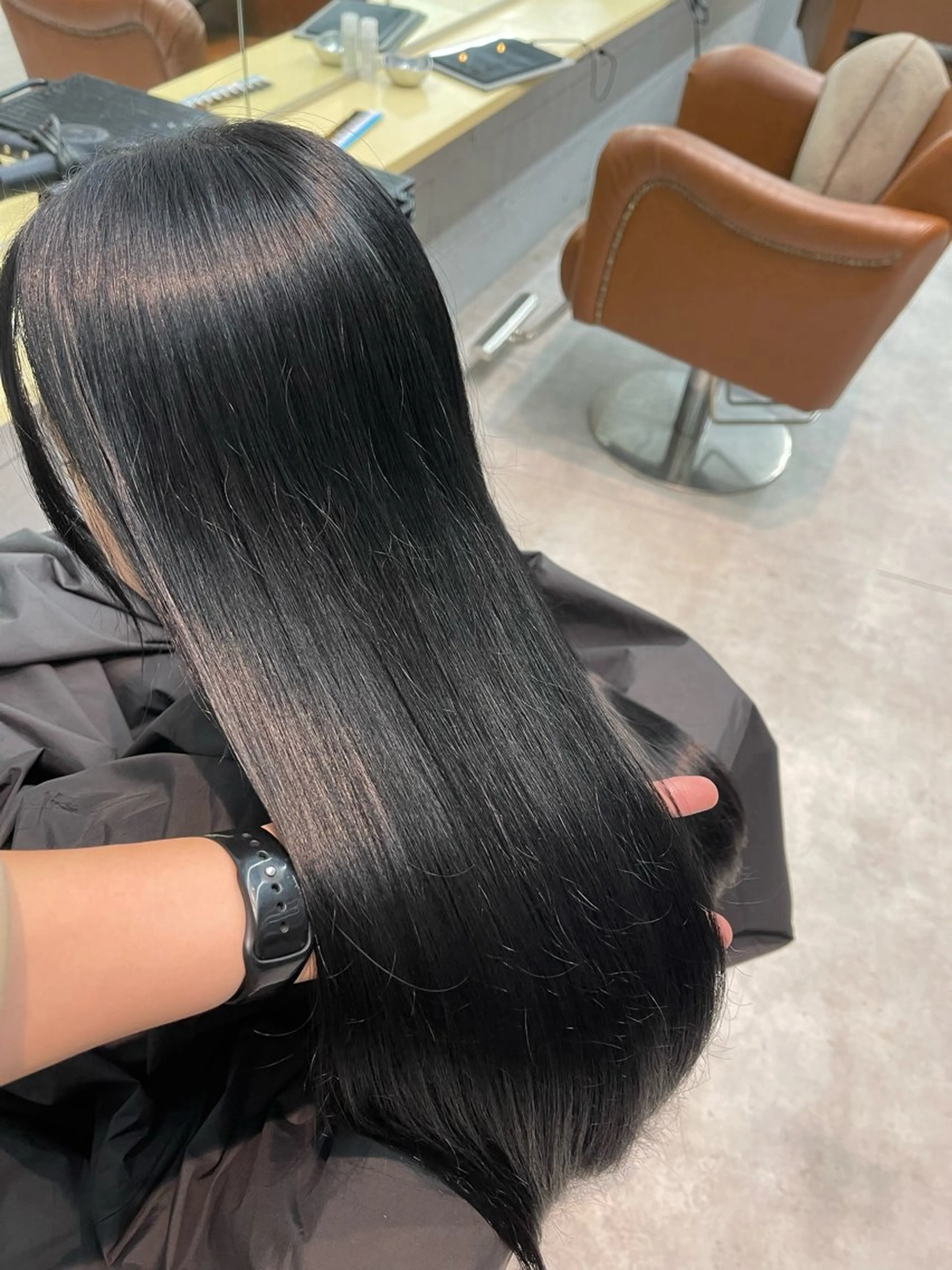 ロング カラー 髪質改善/堀江 ケアカラーtoshiのヘアスタイル