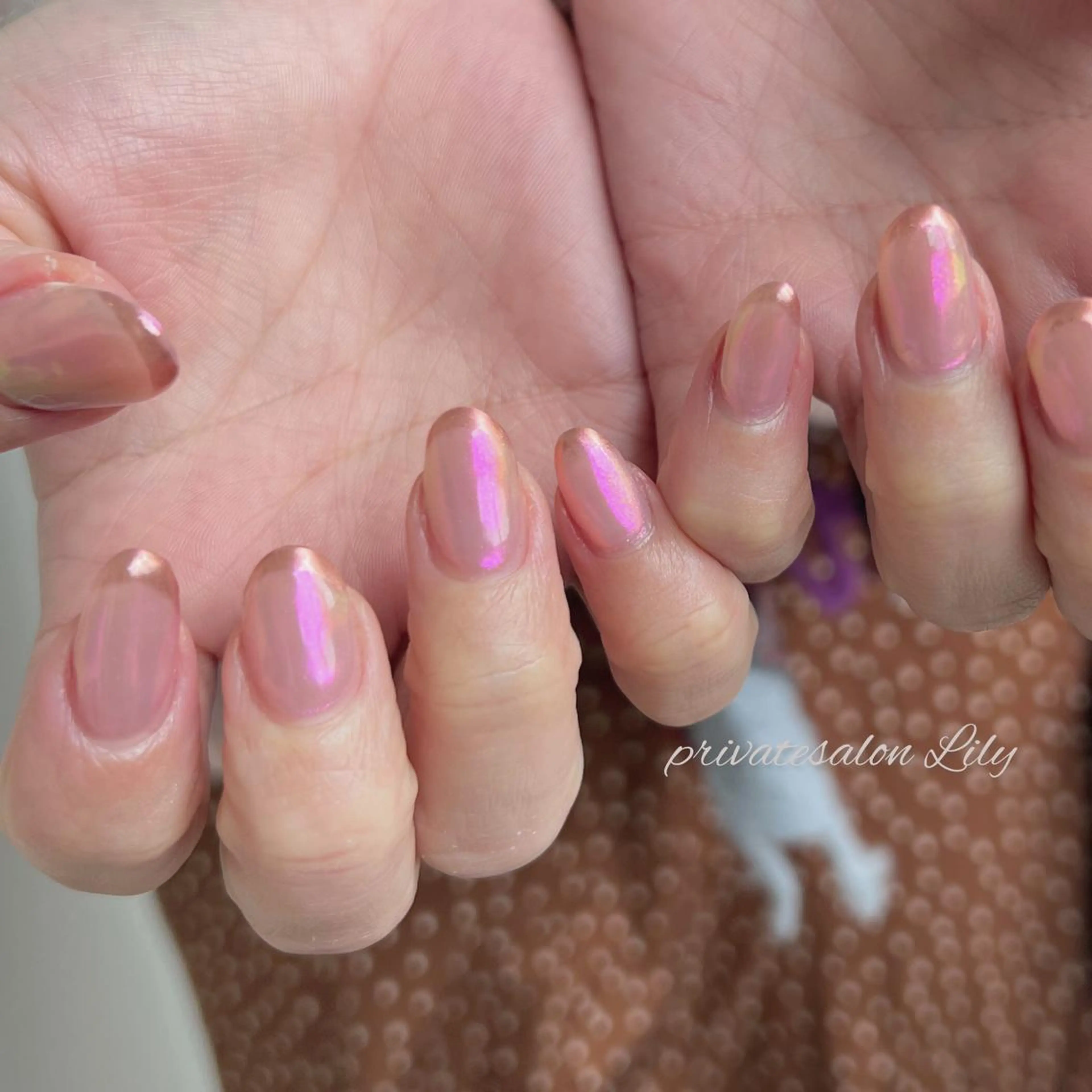 ネイル フレンチネイル ミラーネイル ハンドネイル salon Lilyのネイルデザイン